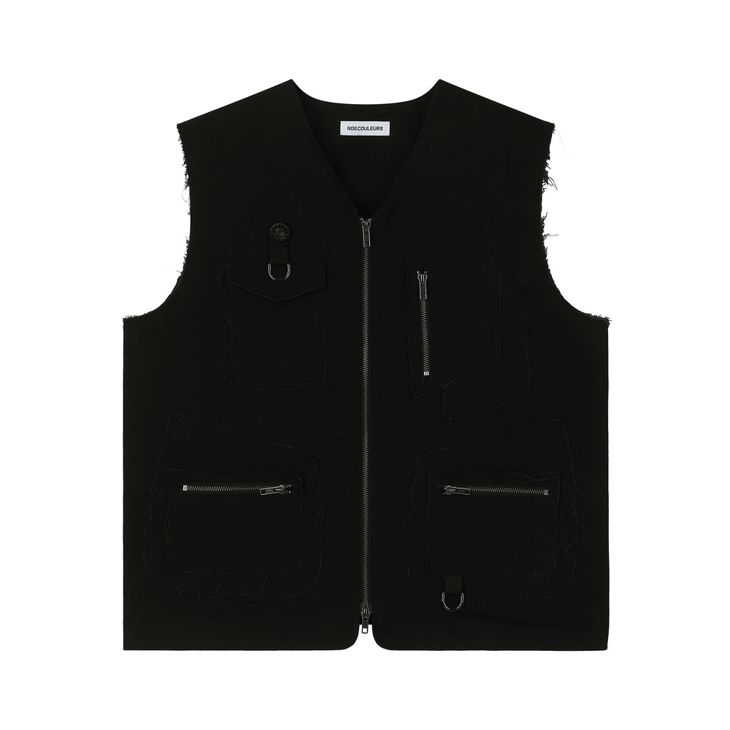 UL Cotton Vest 01 BLACK