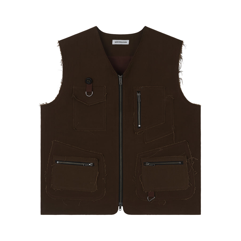 UL Cotton Vest 01 BROWN