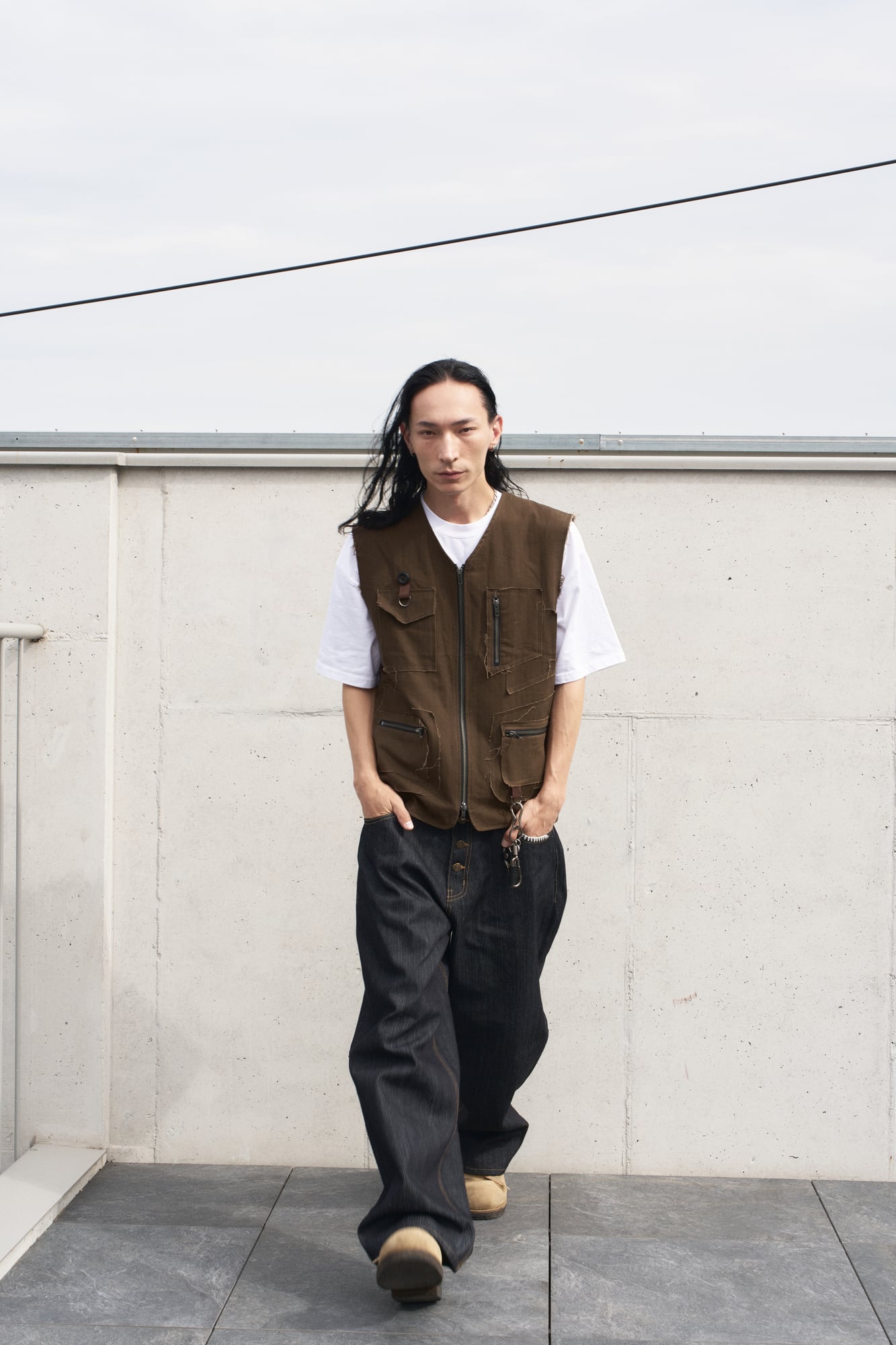 UL Cotton Vest 01 BROWN