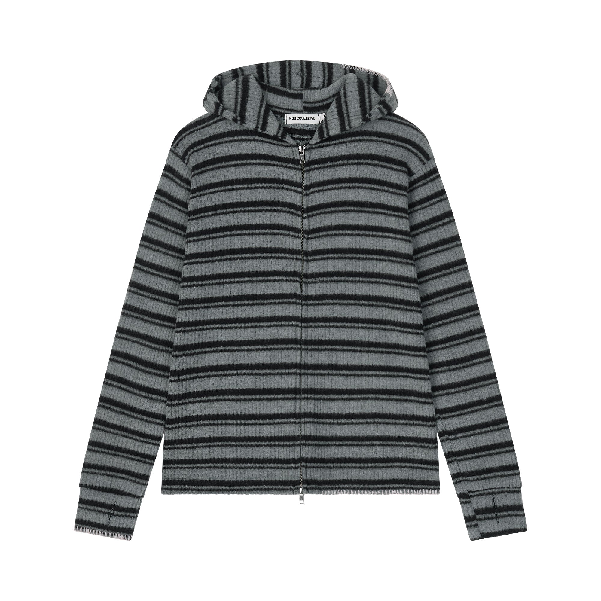 UL Knit Zip Hoodie 02 BLACK