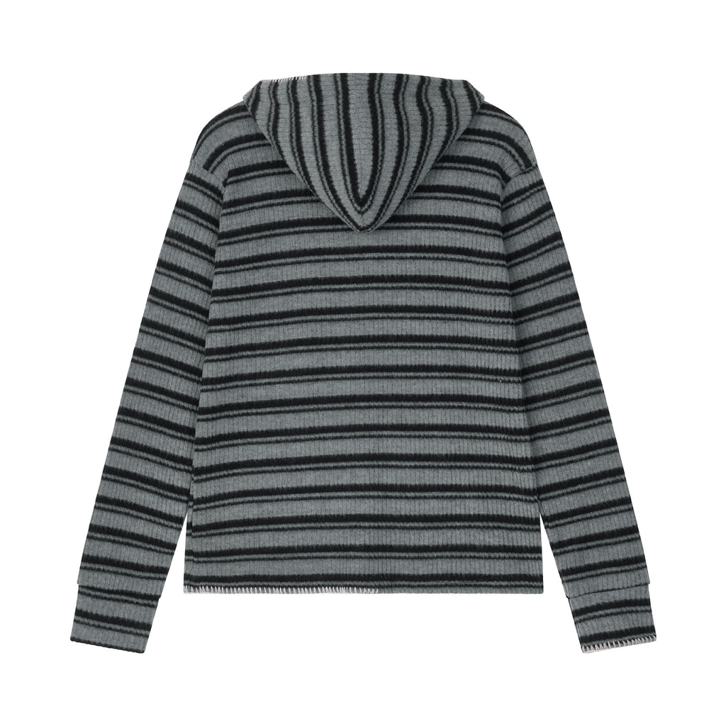 UL Knit Zip Hoodie 02 BLACK