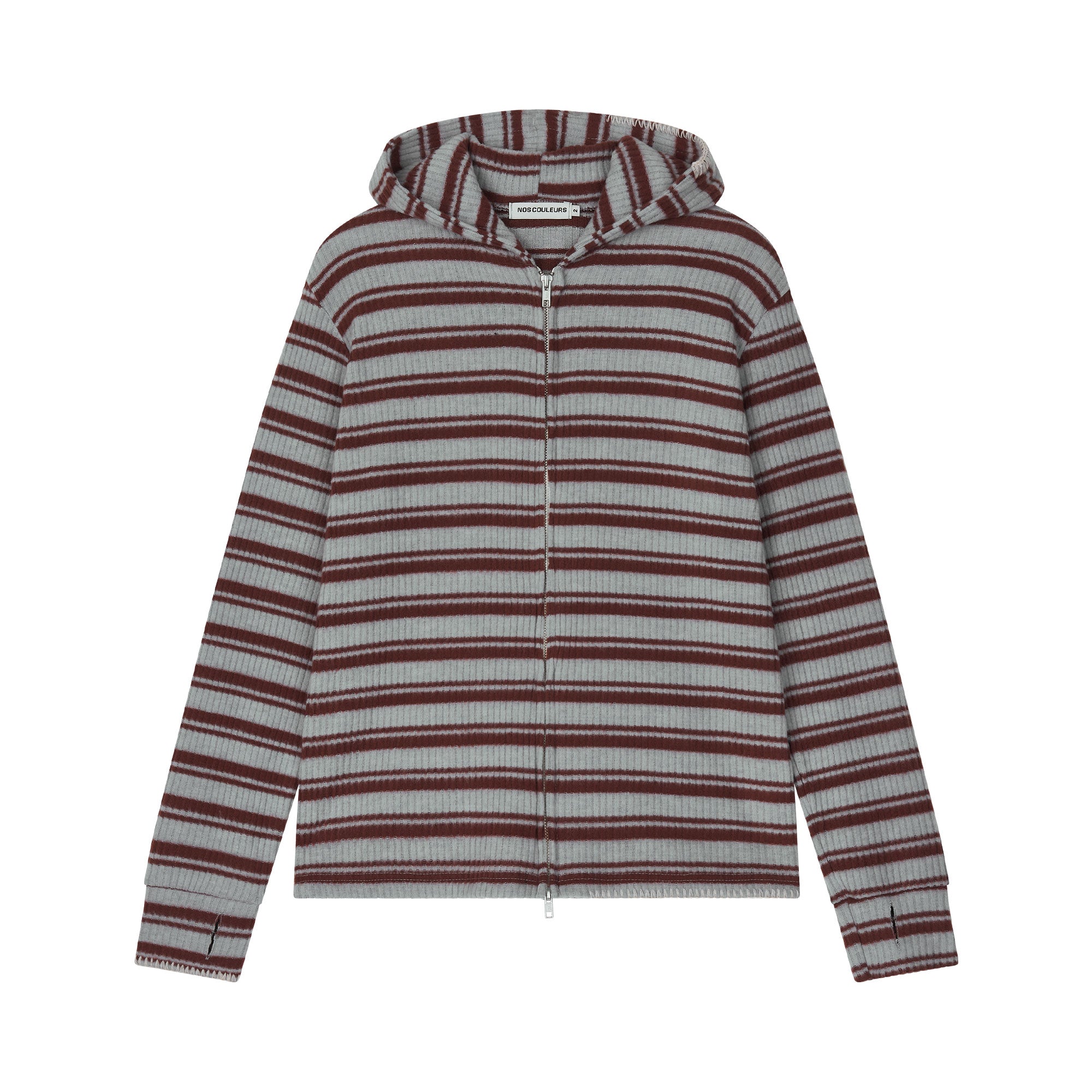UL Knit Zip Hoodie 02 BROWN
