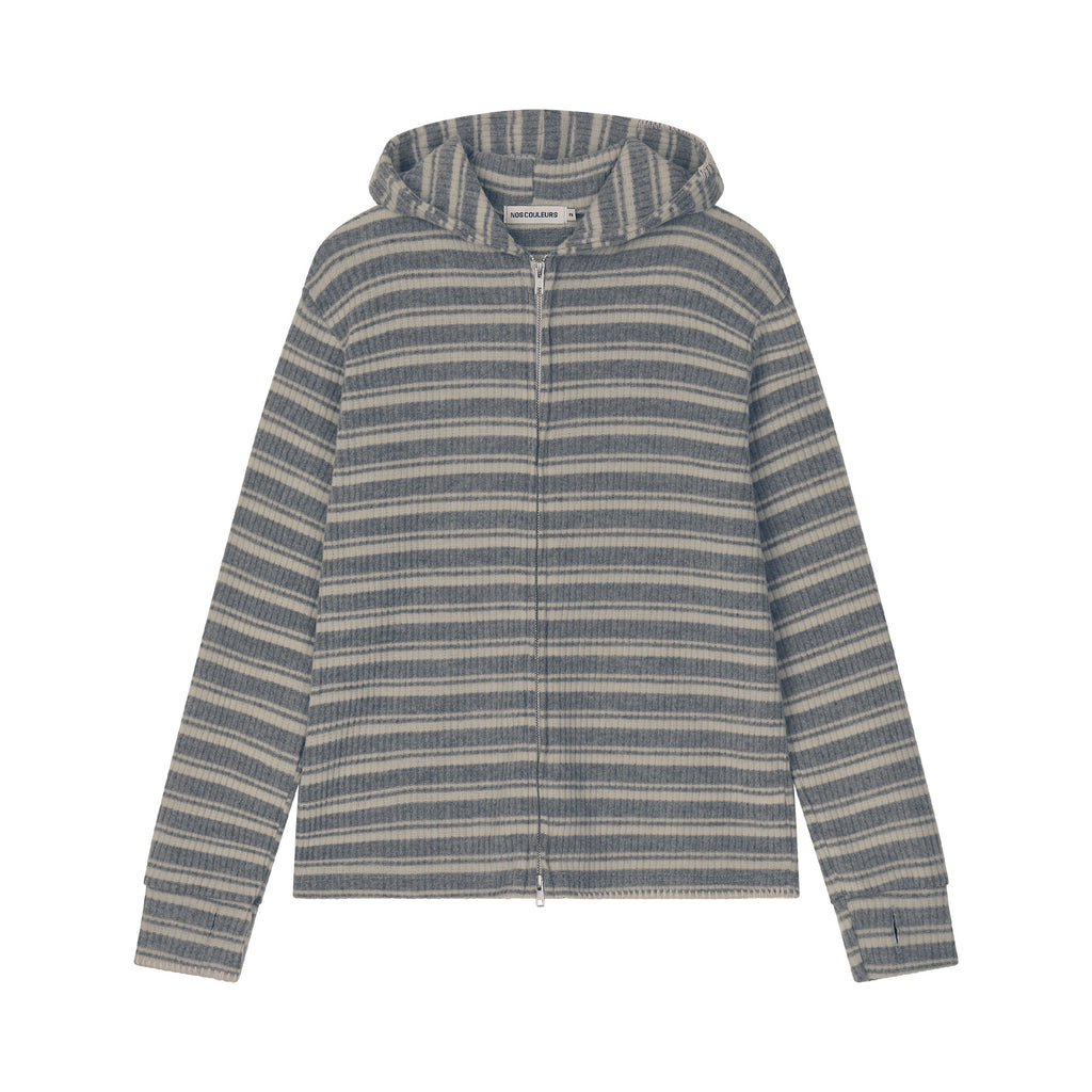 UL Knit Zip Hoodie 02 LIGHT GREY