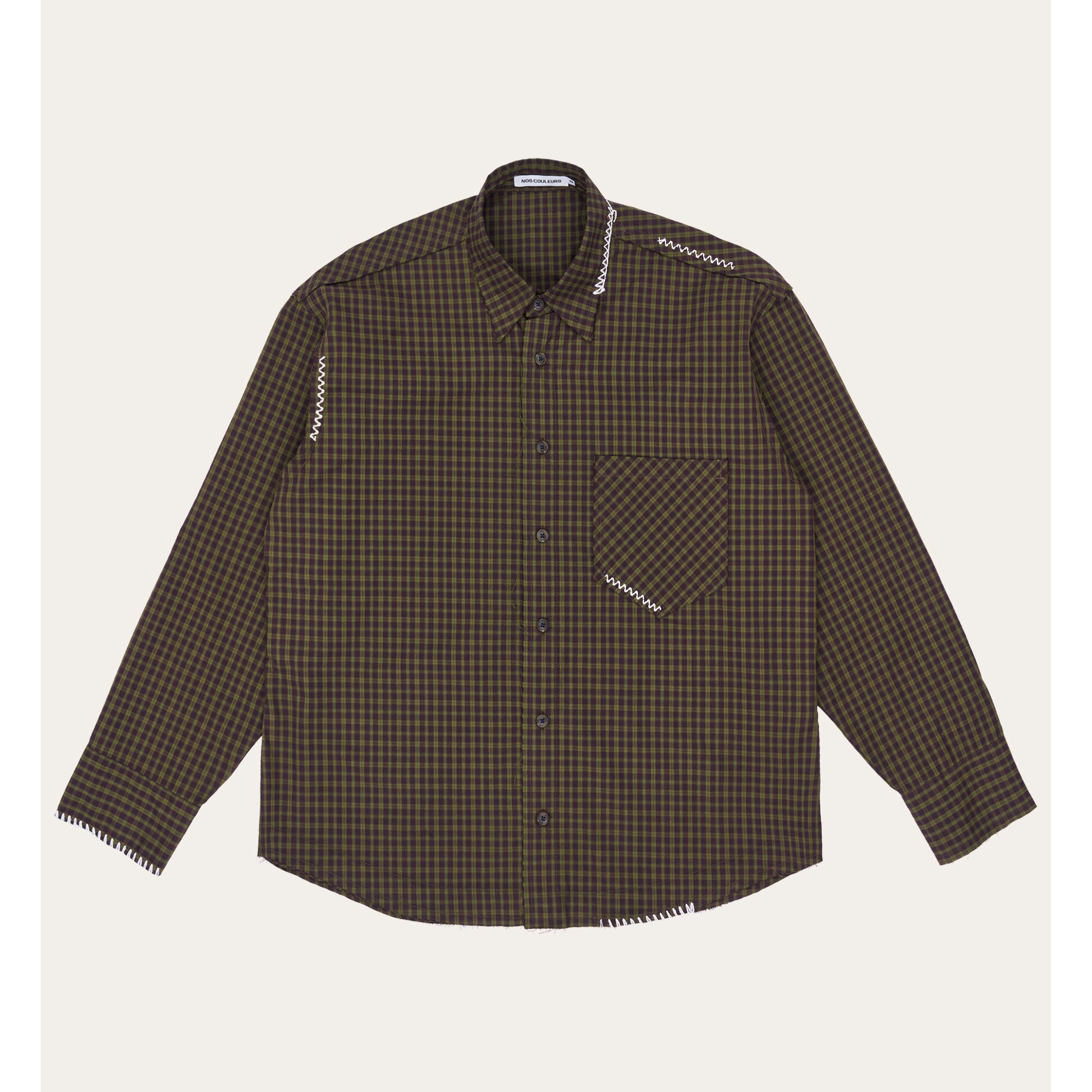 UL Check Shirt 02 BROWN