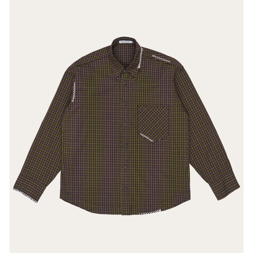 UL Check Shirt 02 BROWN