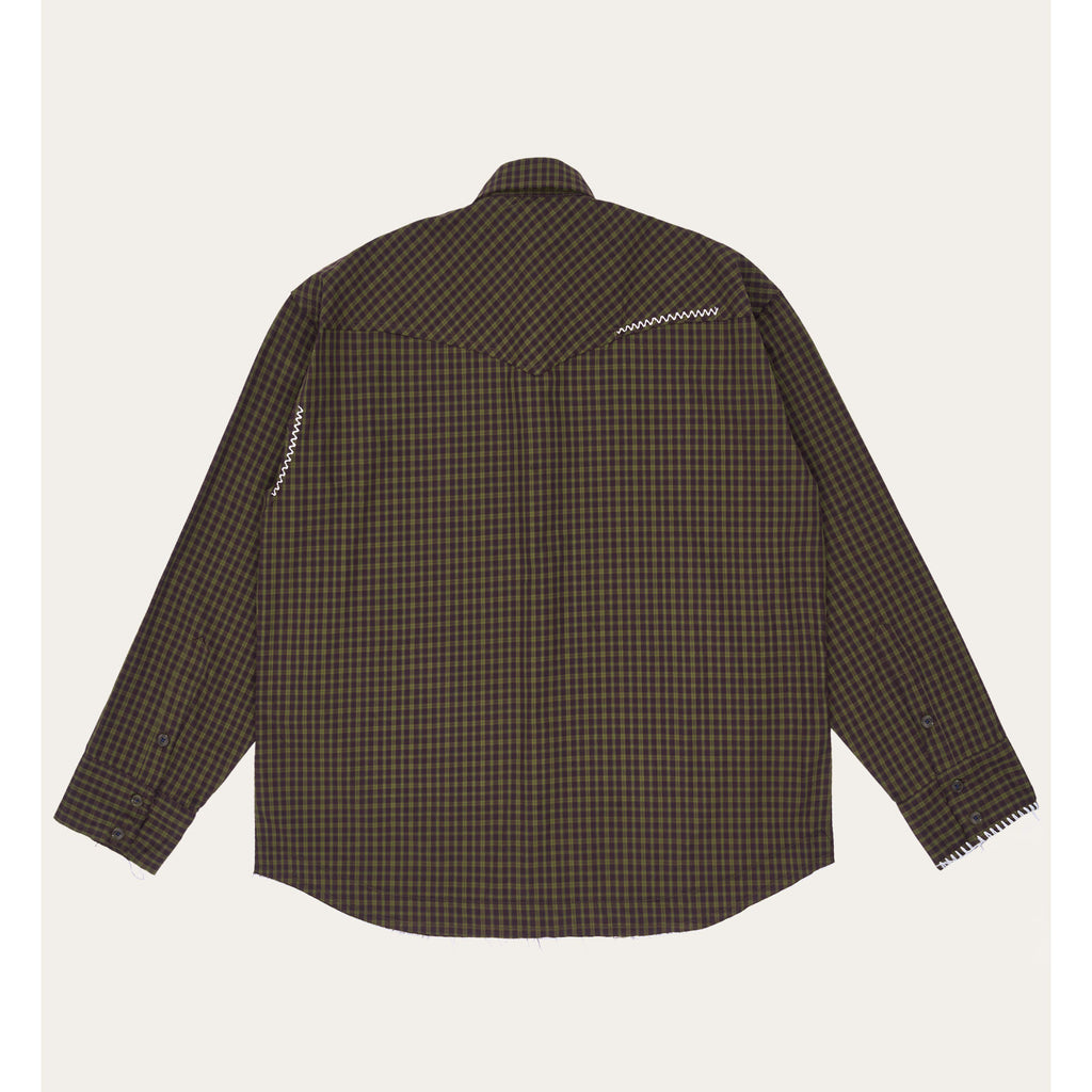 UL Check Shirt 02 BROWN