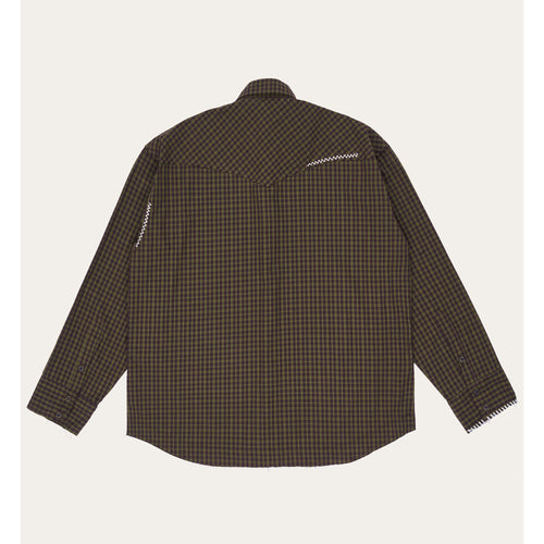 UL Check Shirt 02 BROWN