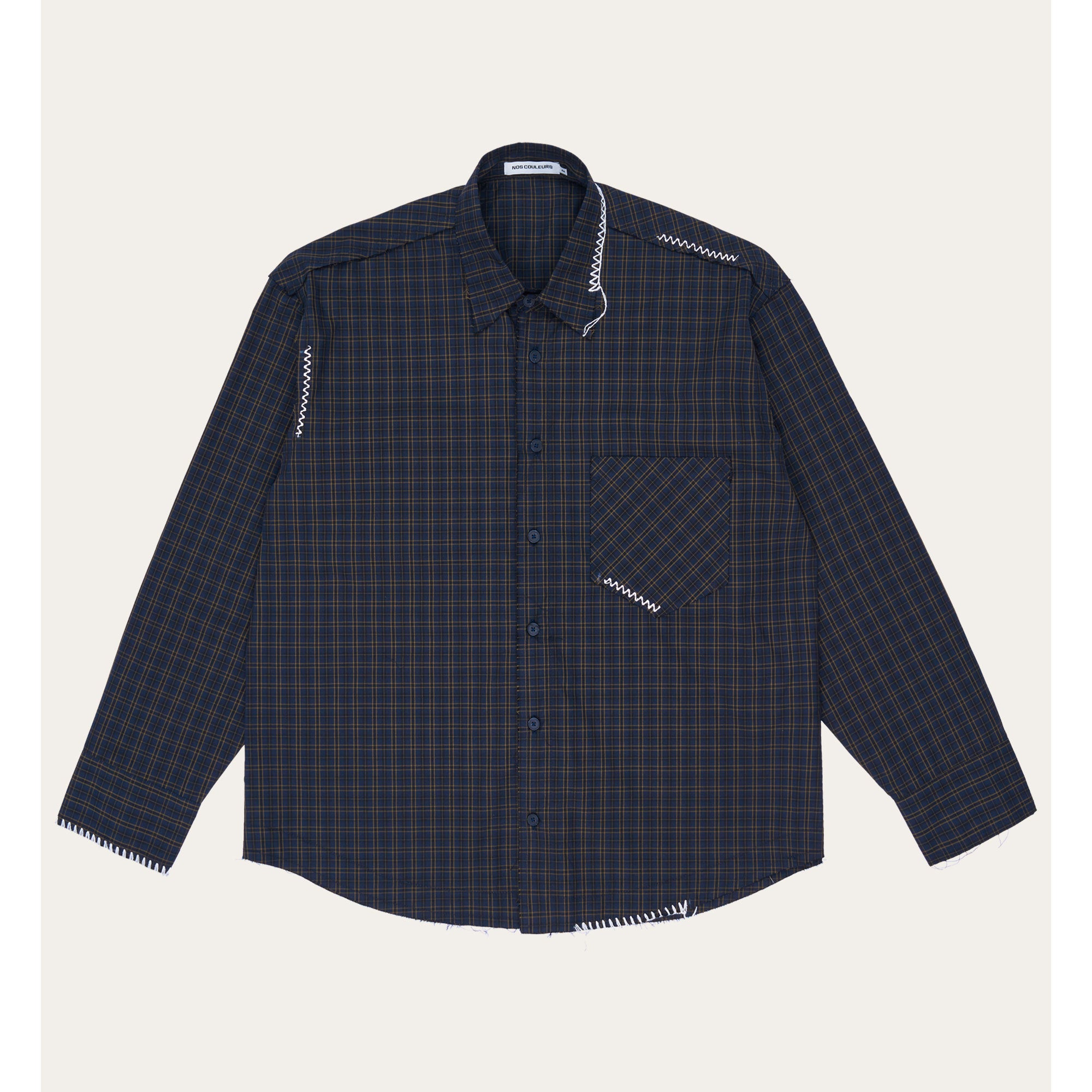 UL Check Shirt 02 NAVY