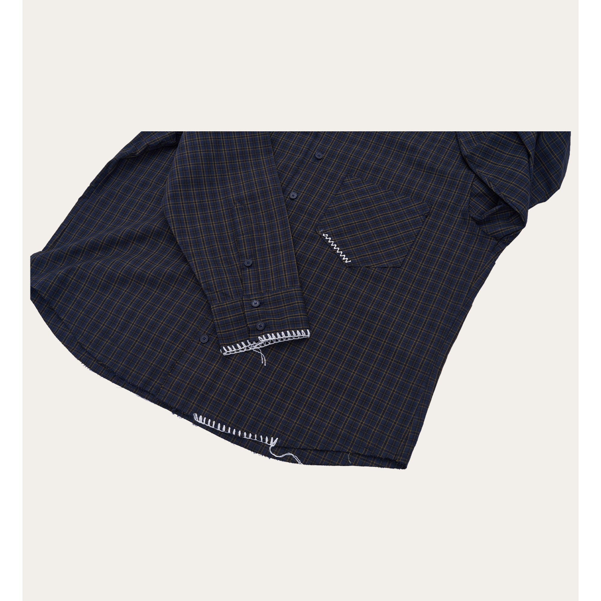 UL Check Shirt 02 NAVY