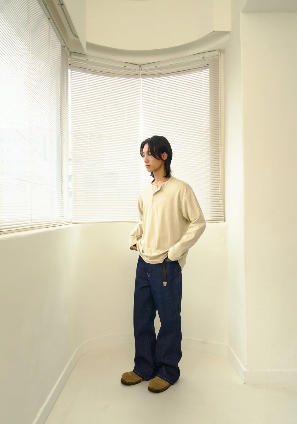 UL LS T-Shirt 03 BEIGE