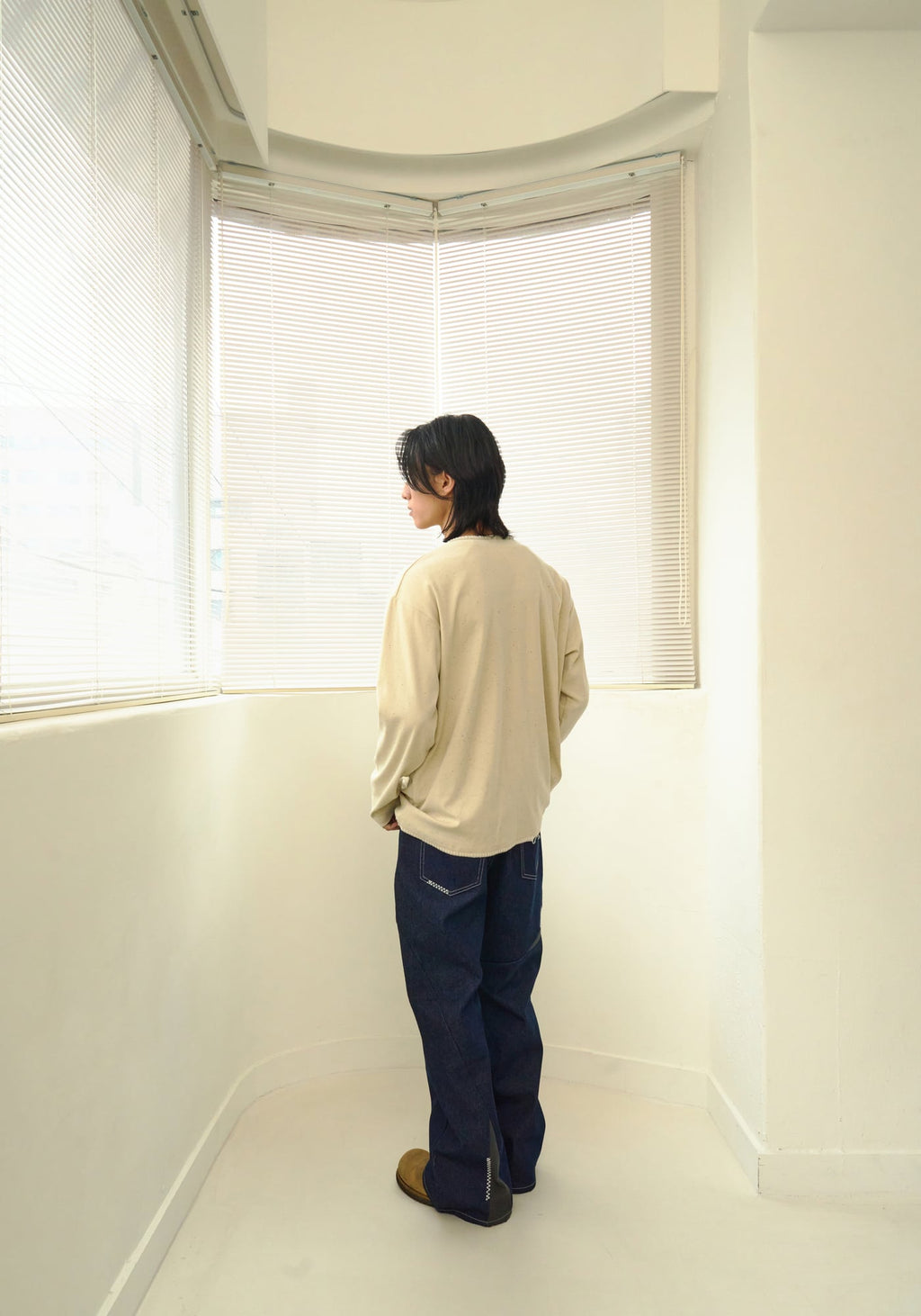 UL LS T-Shirt 03 BEIGE