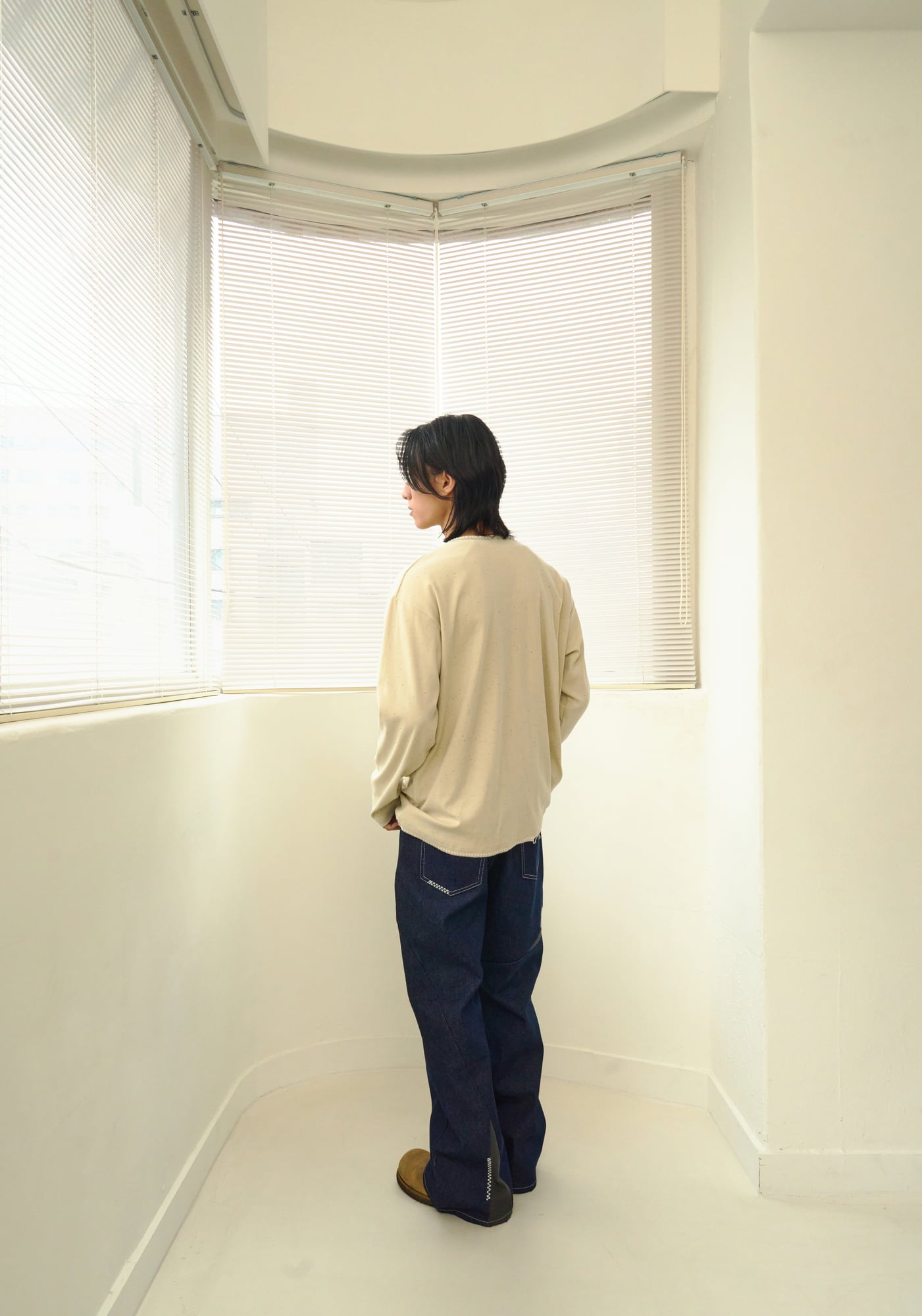 UL LS T-Shirt 03 BEIGE