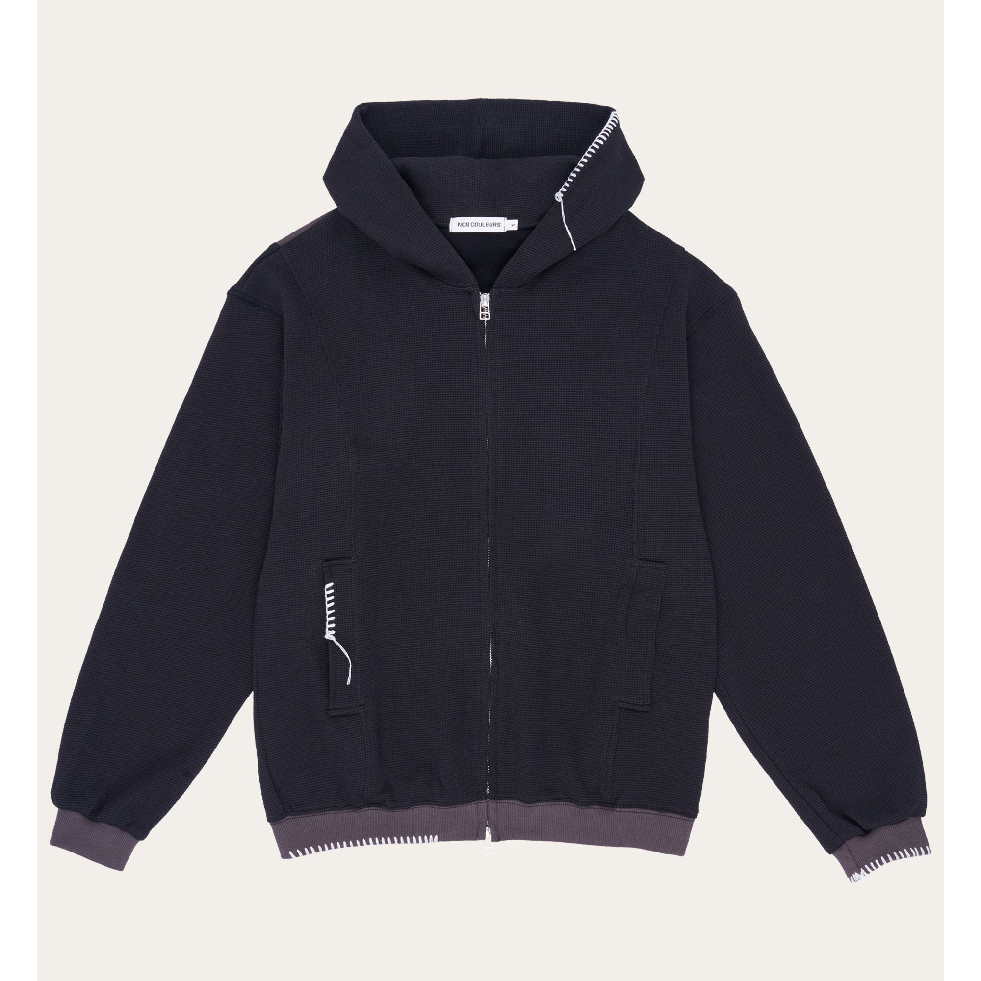 UL Thermal Zip Hoodie 01 BLACK