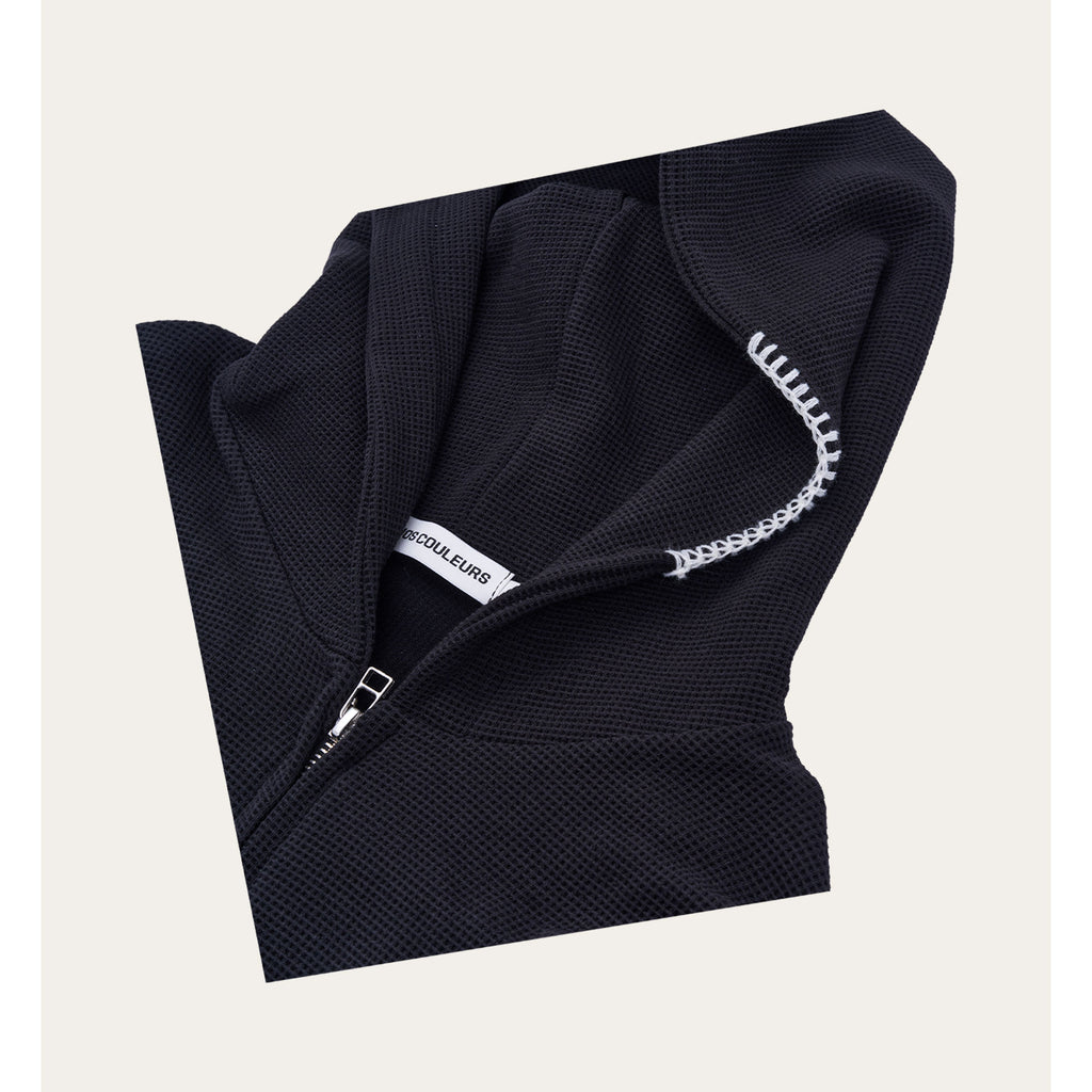 UL Thermal Zip Hoodie 01 BLACK