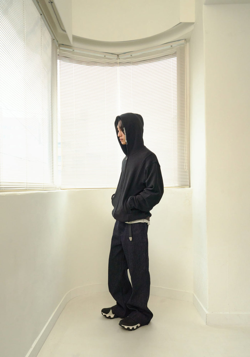 UL Thermal Zip Hoodie 01 BLACK