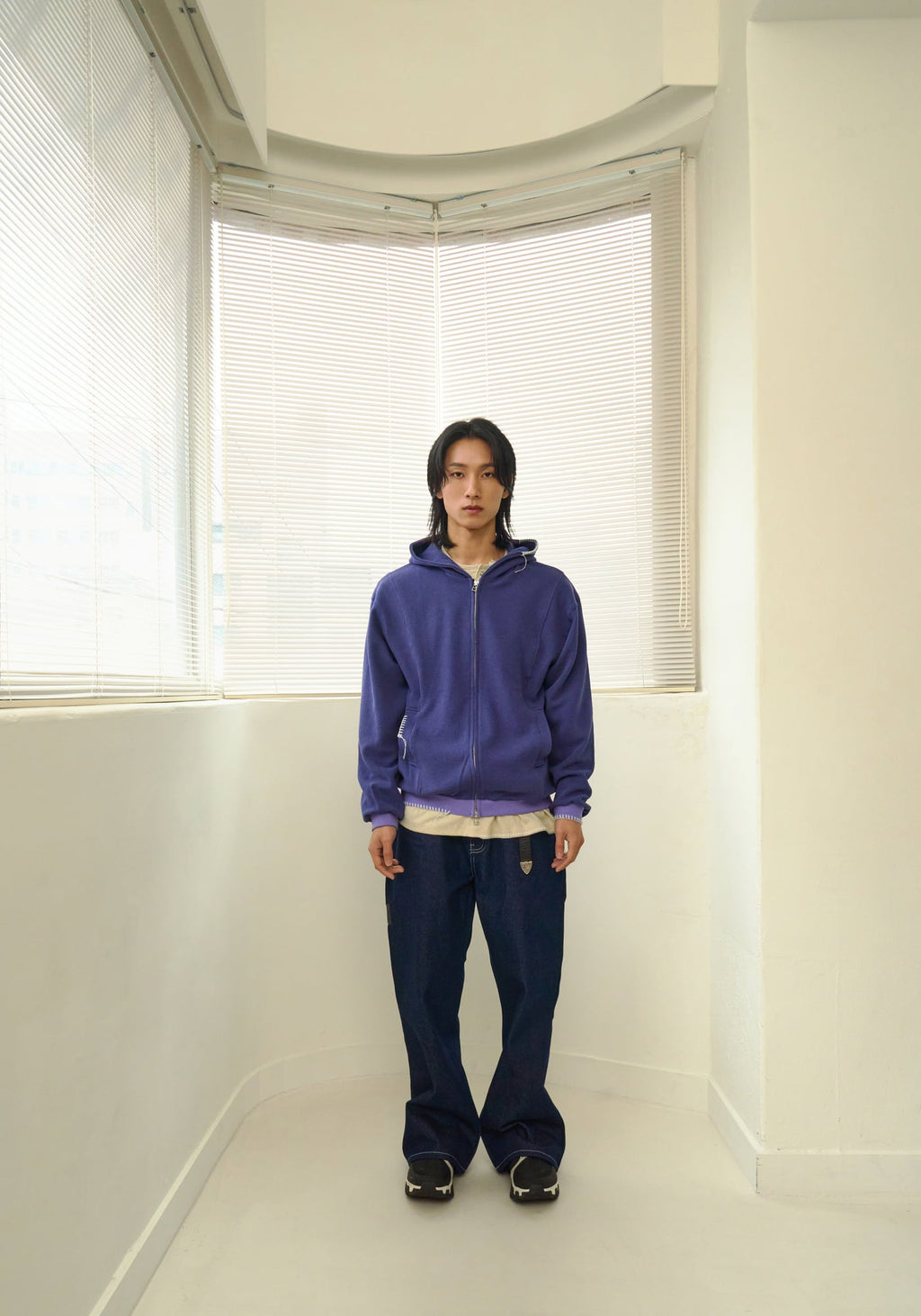 UL Thermal Zip Hoodie 01 PURPLE