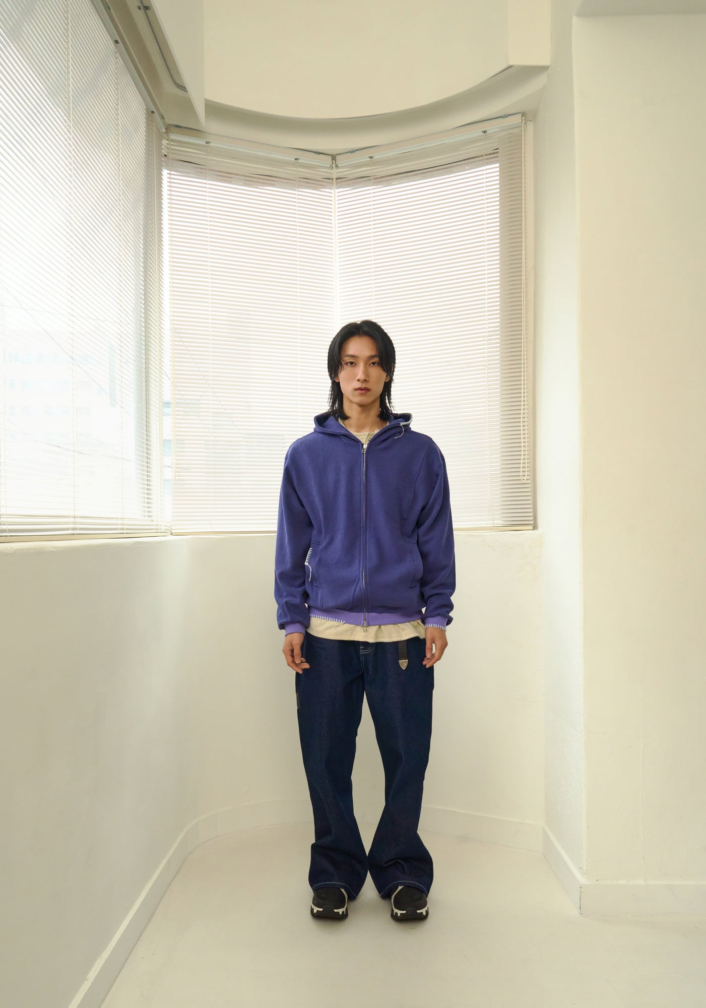 UL Thermal Zip Hoodie 01 PURPLE