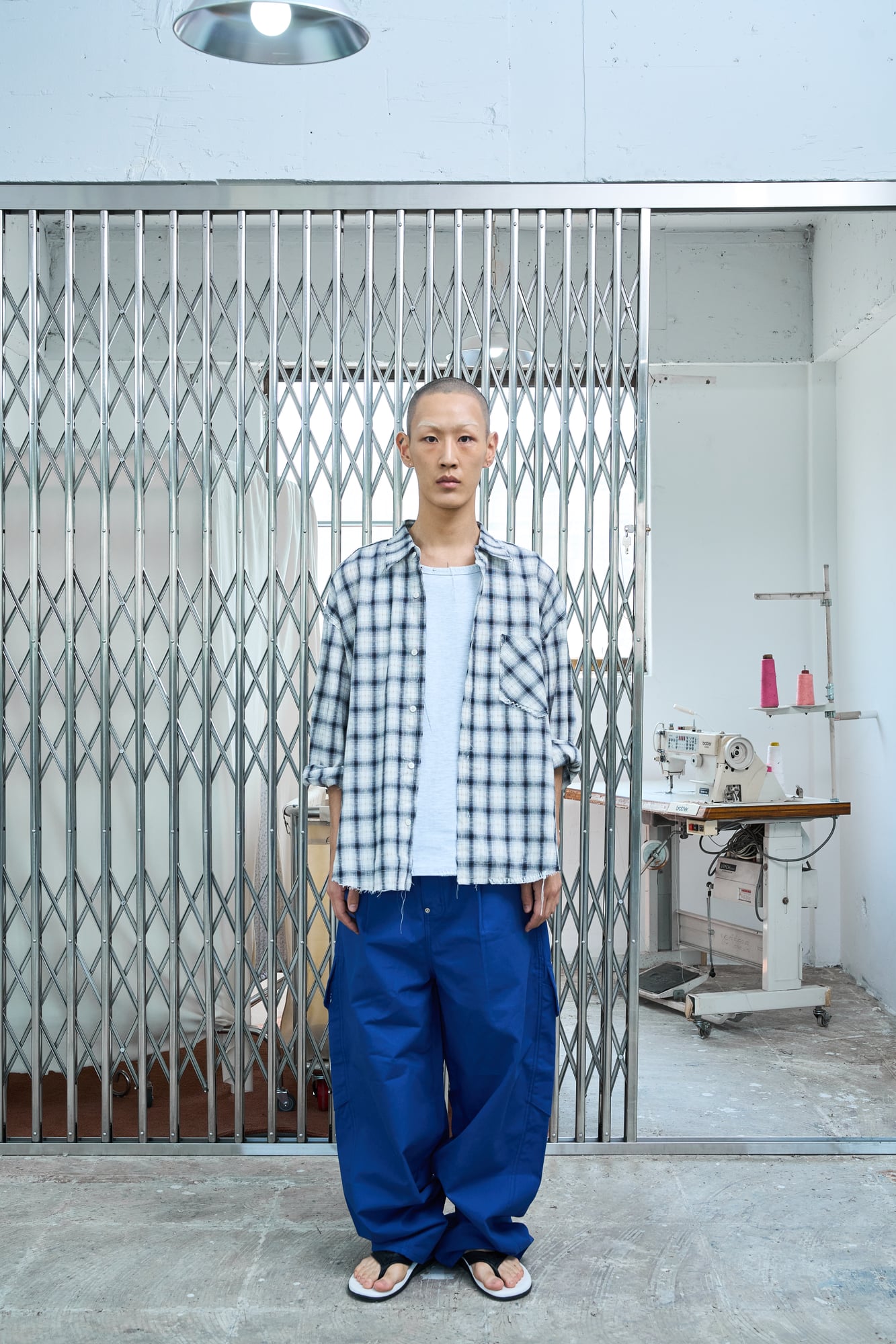 UL Check Shirts 04 Navy
