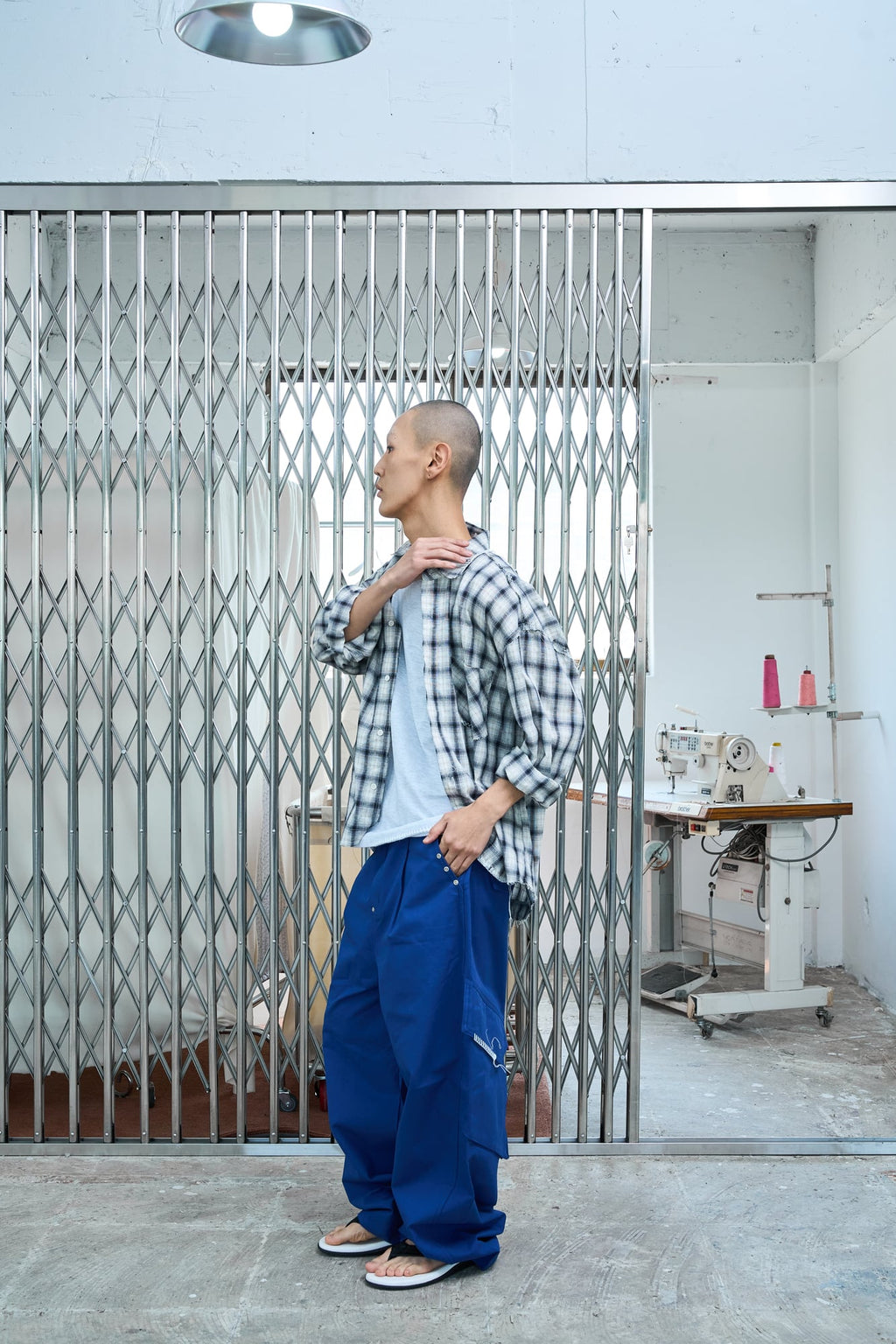 UL Check Shirts 04 Navy