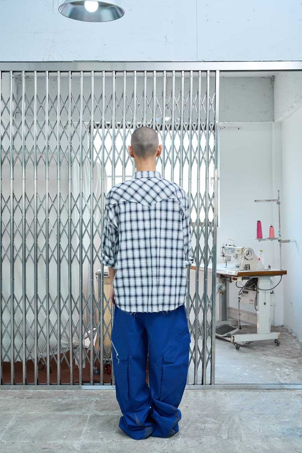 UL Check Shirts 04 Navy