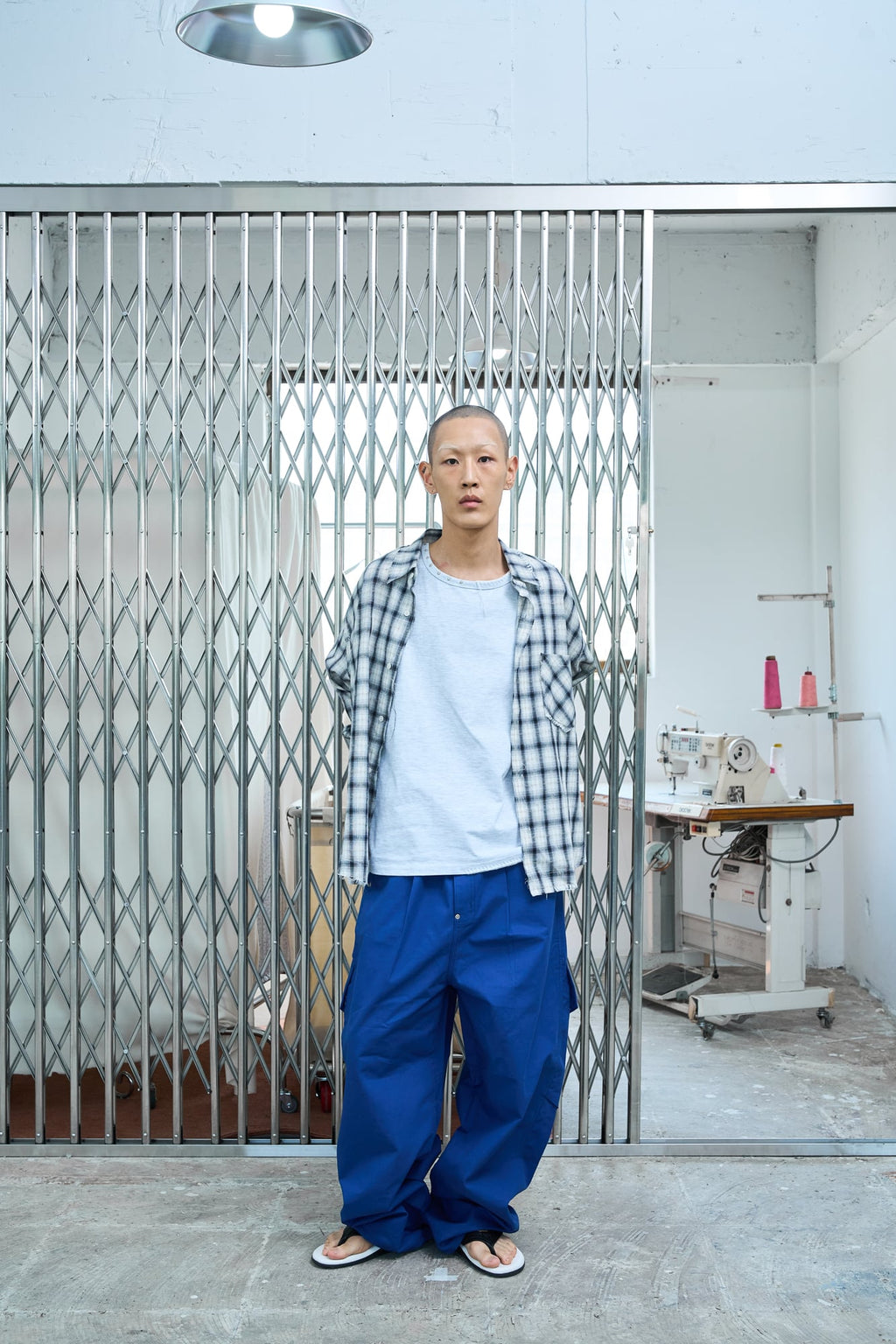 UL Check Shirts 04 Navy