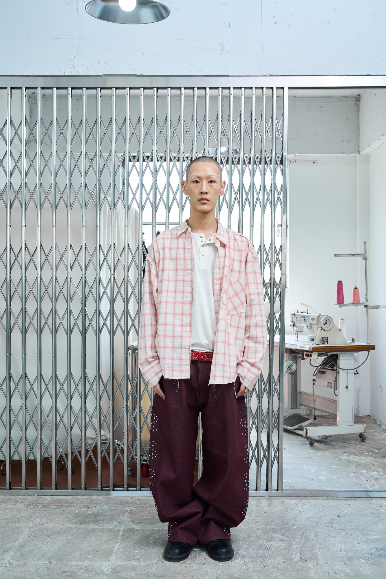 UL Check Shirts 04 Peach