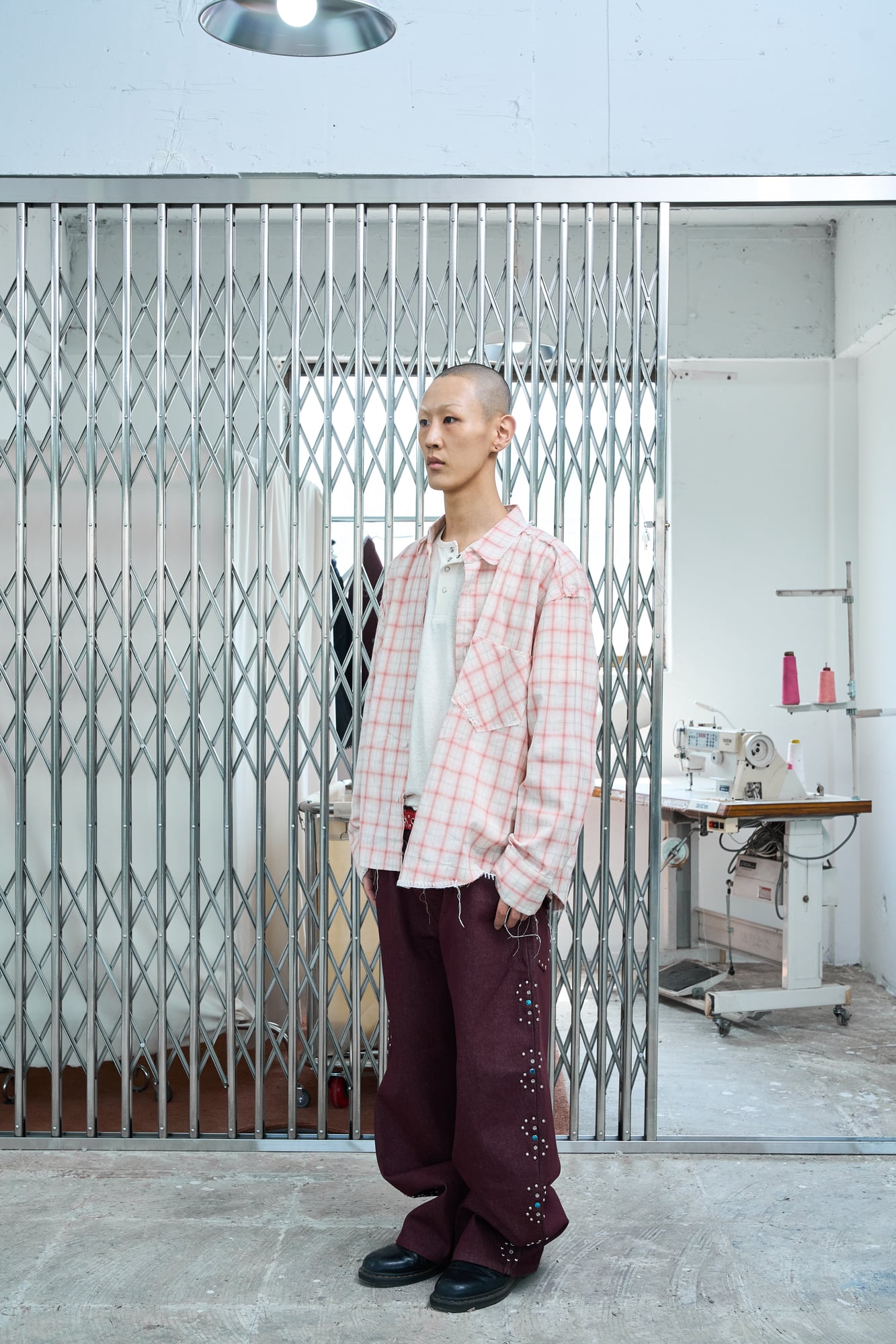 UL Check Shirts 04 Peach
