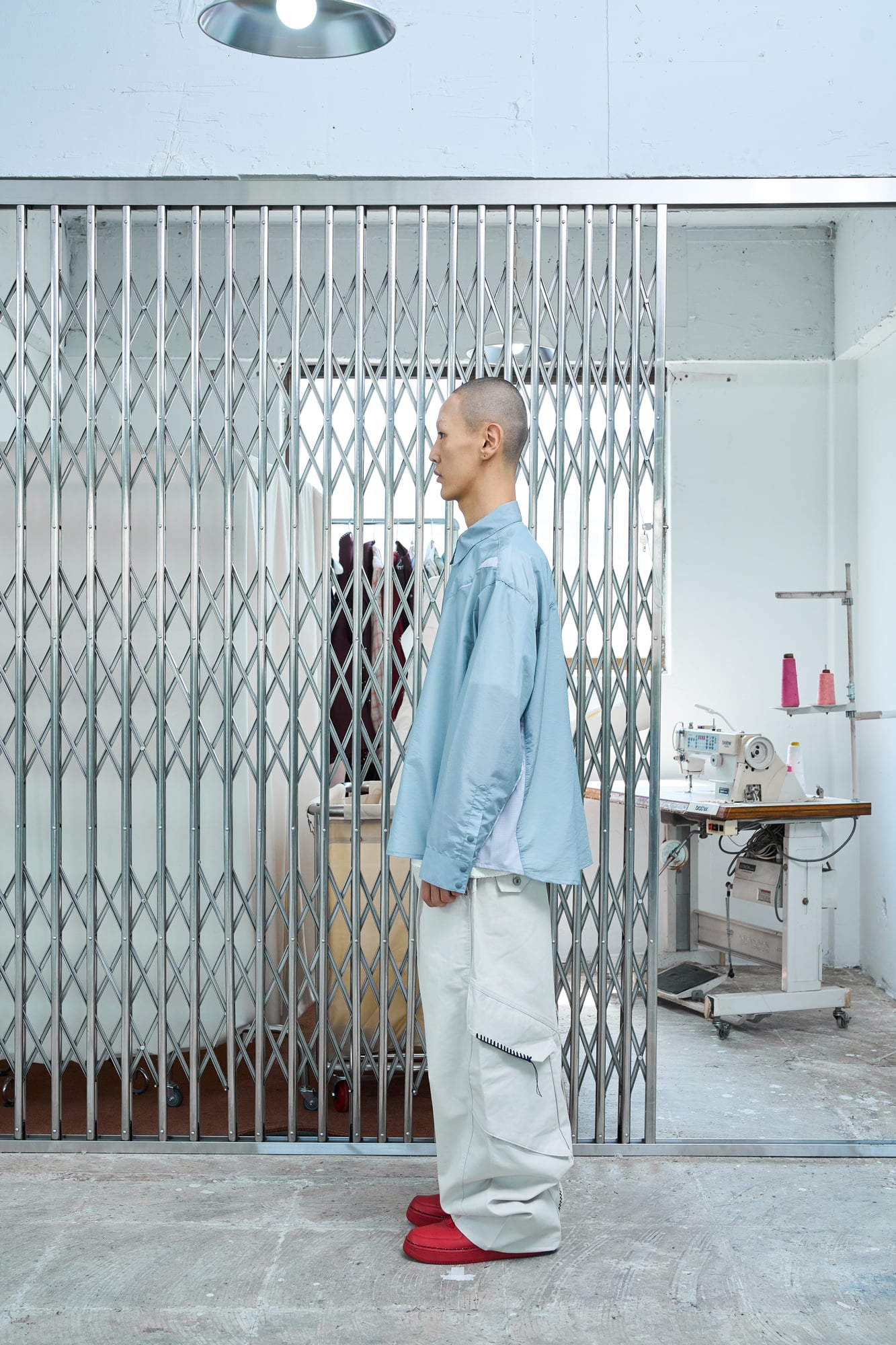 UL Nylon Shirts 05 Light Grey