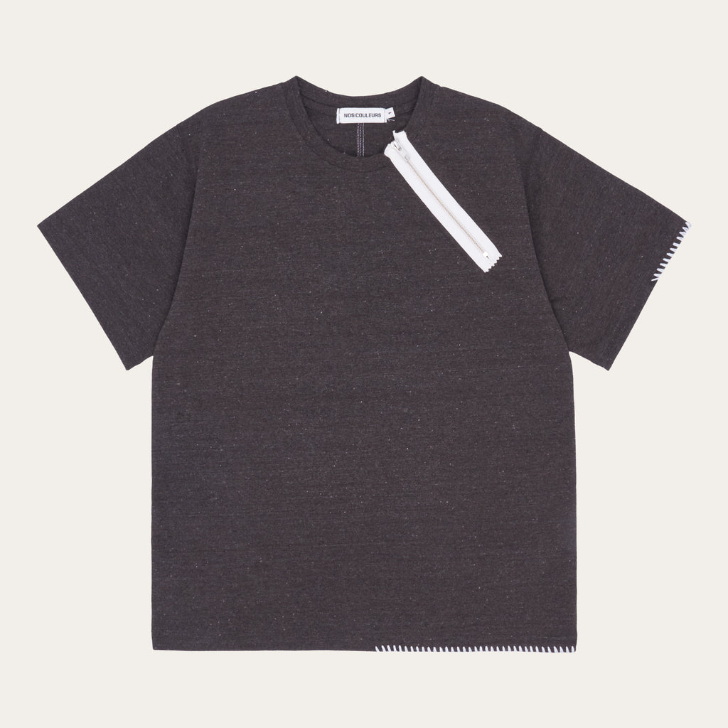 UL Zip T-Shirt 05 Brown