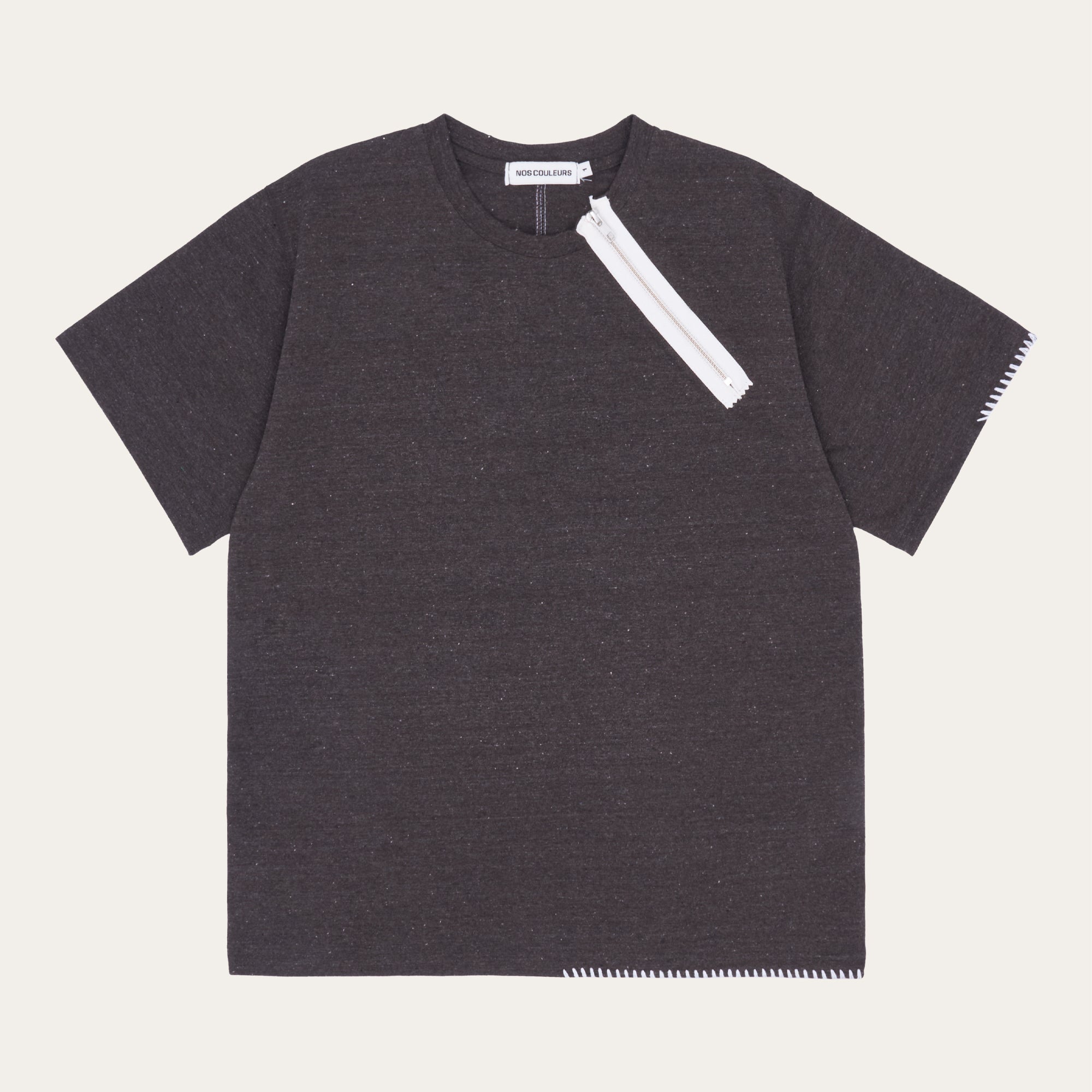UL Zip T-Shirt 05 Brown