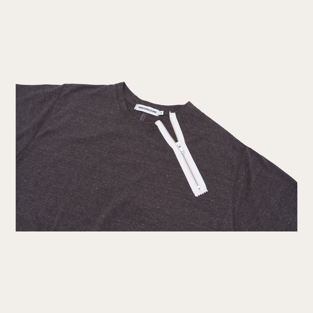 UL Zip T-Shirt 05 Brown