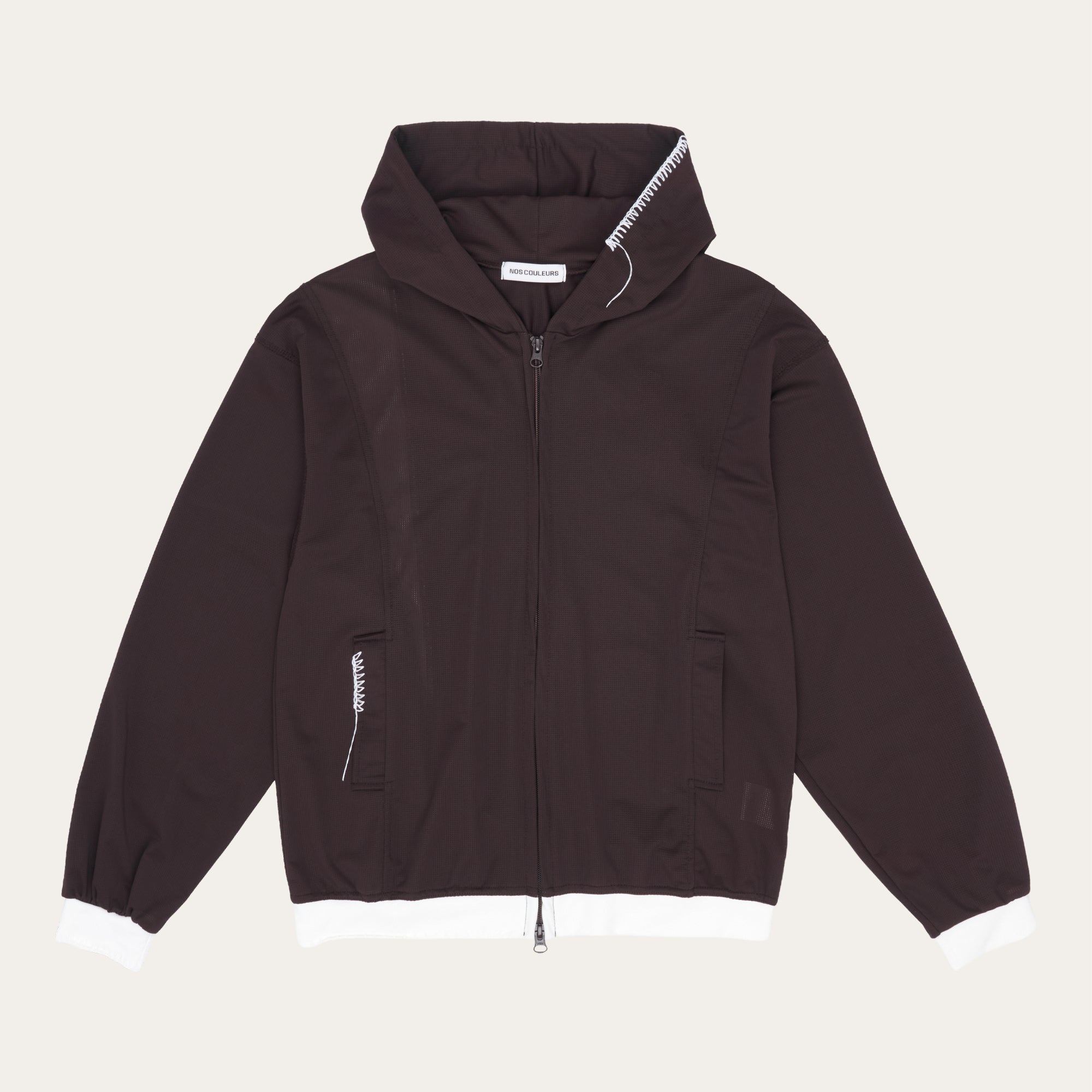 UL Mesh Zip Hoodie 02 Brown