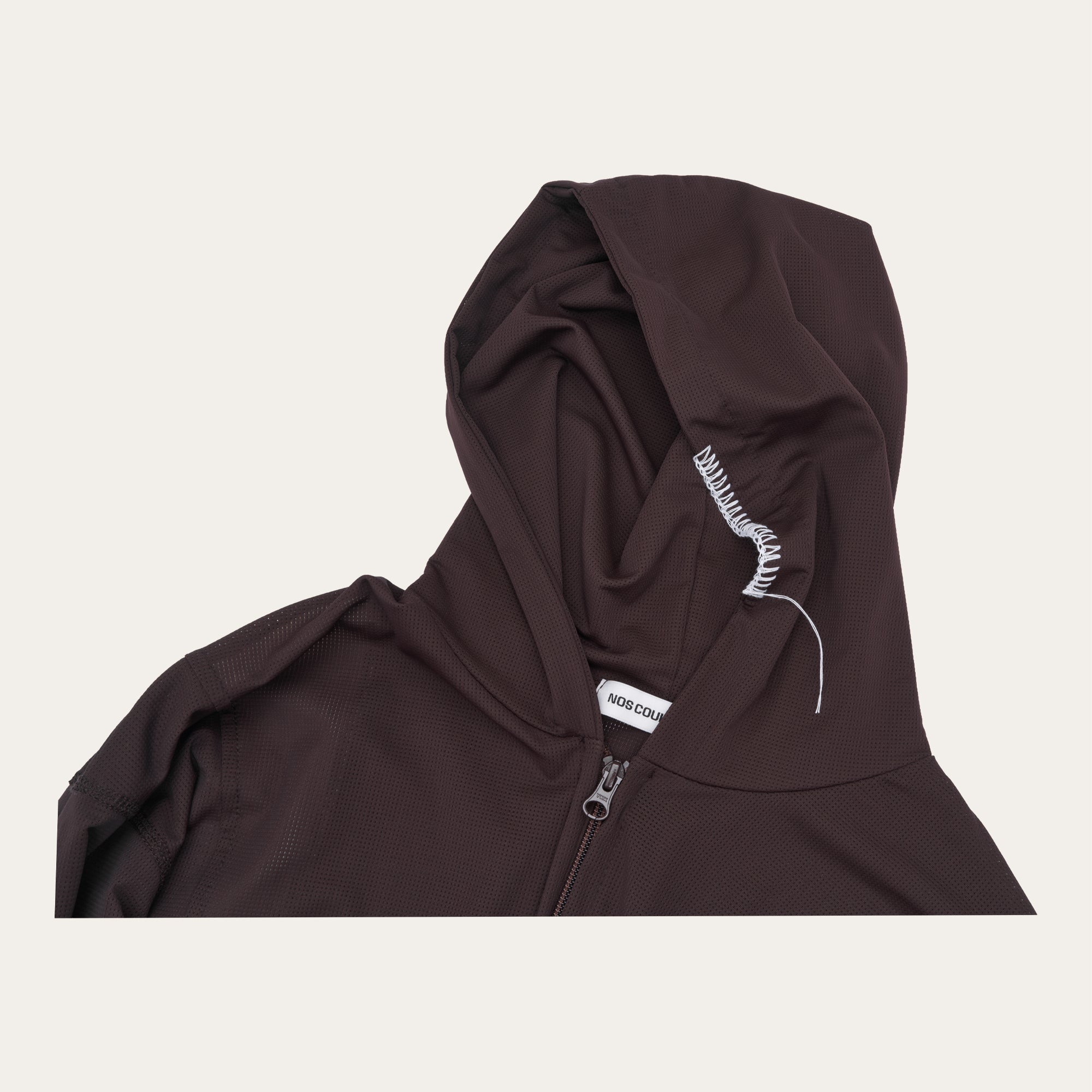UL Mesh Zip Hoodie 02 Brown