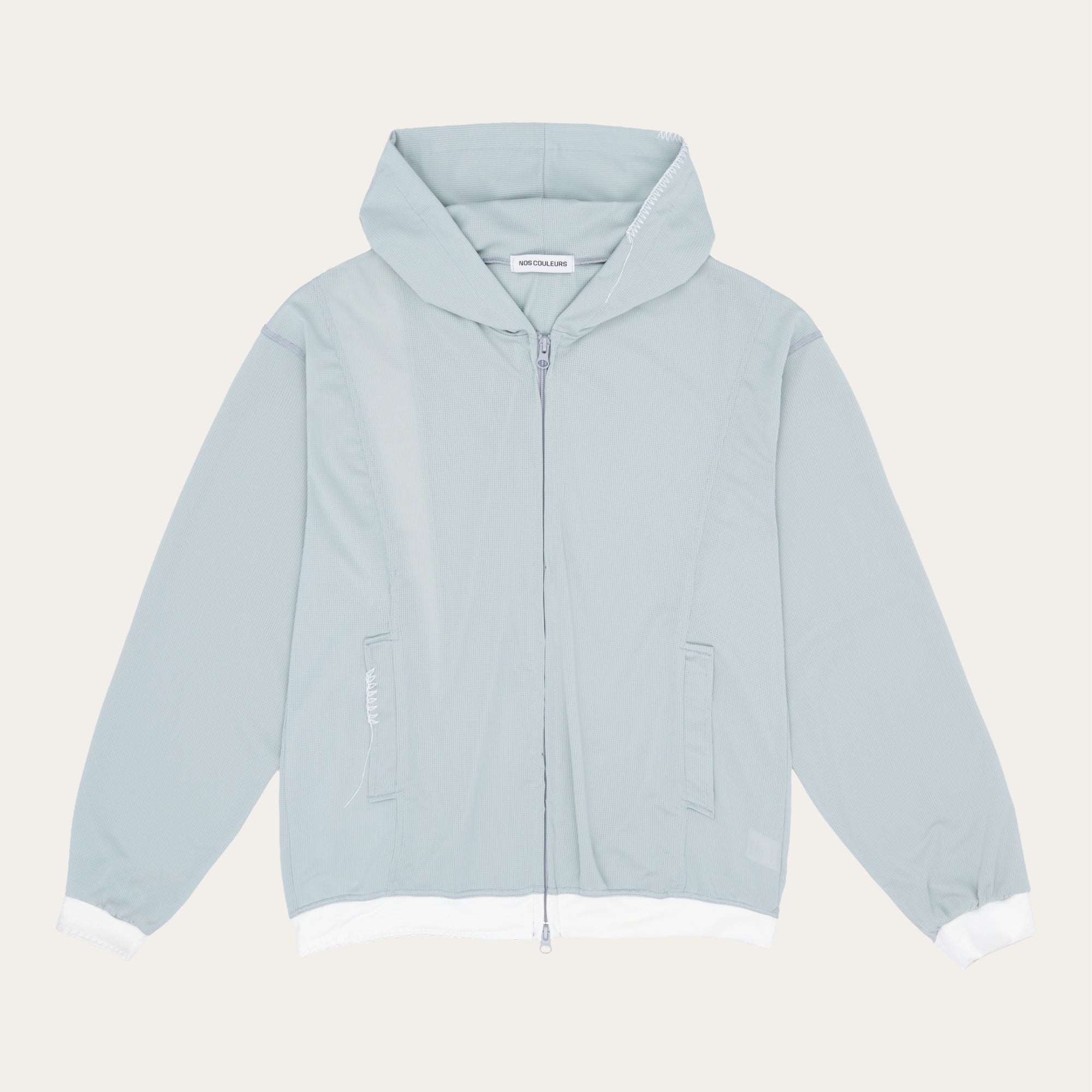 UL Mesh Zip Hoodie 02 Light Grey