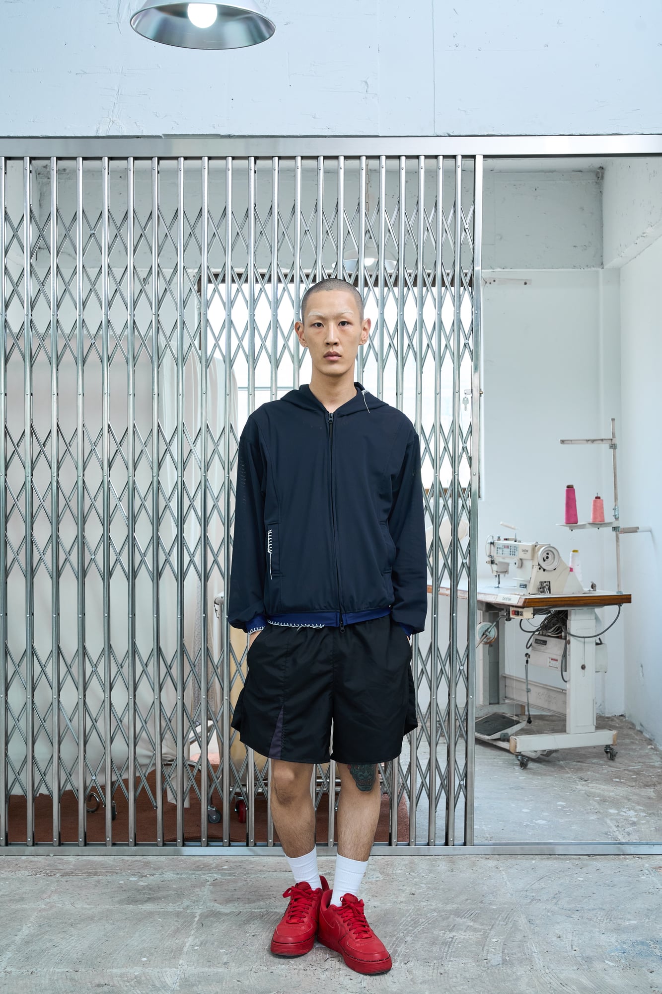 UL Mesh Zip Hoodie 02 Black