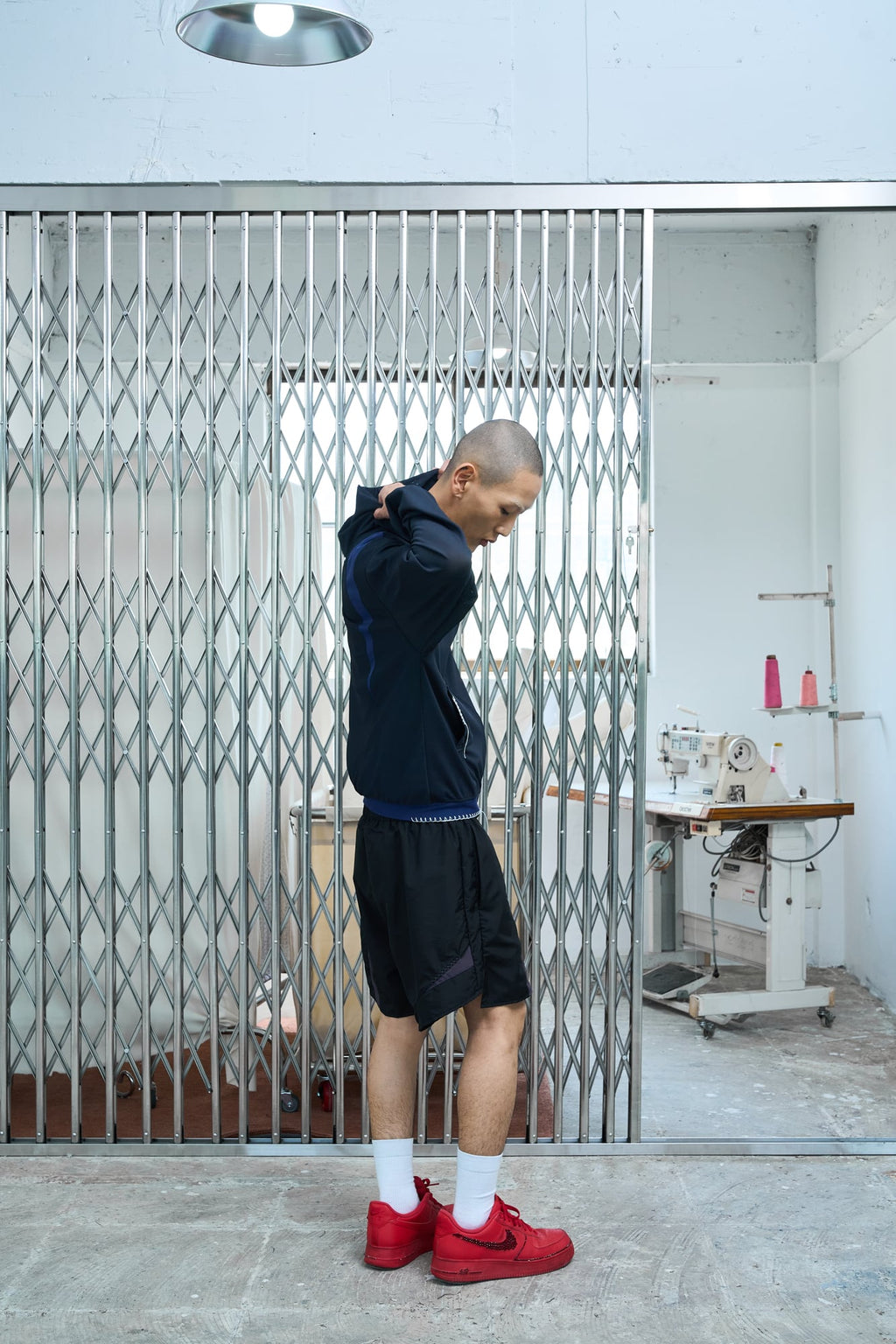 UL Mesh Zip Hoodie 02 Black