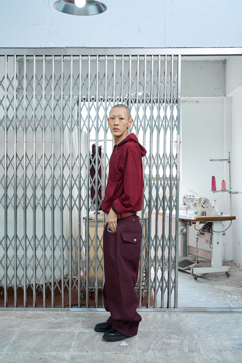 UL Mesh Zip Hoodie 02 Red