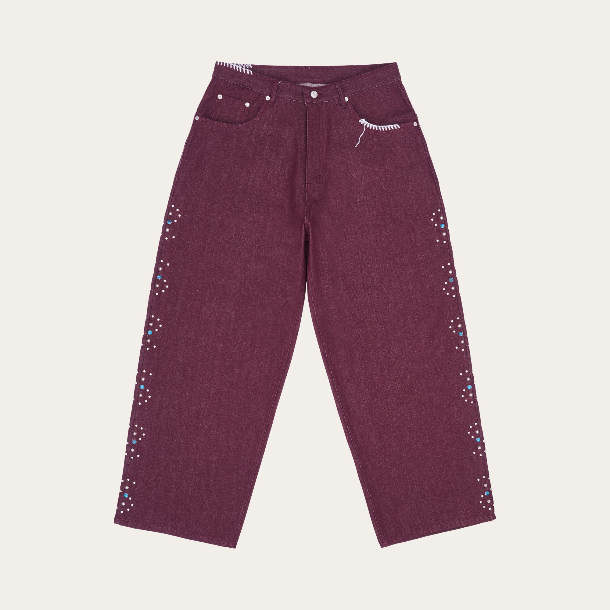 UL Denim Pants 06 Red