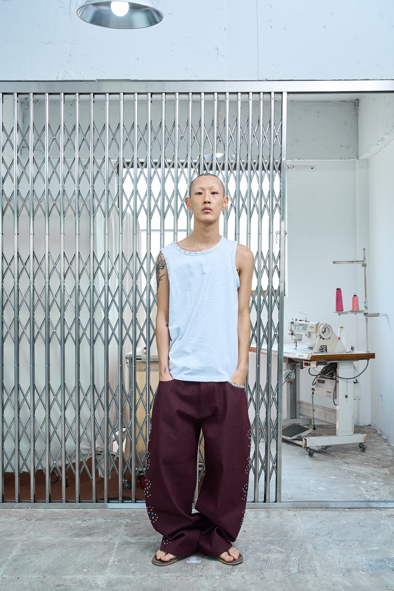 UL Denim Pants 06 Red