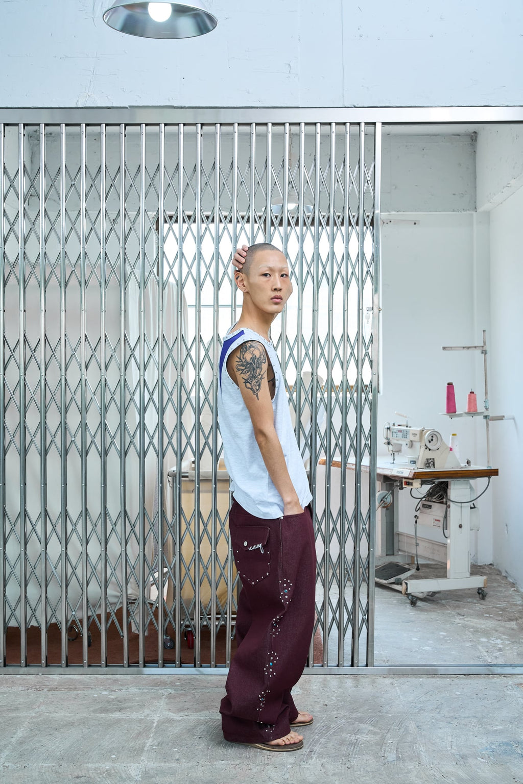 UL Denim Pants 06 Red