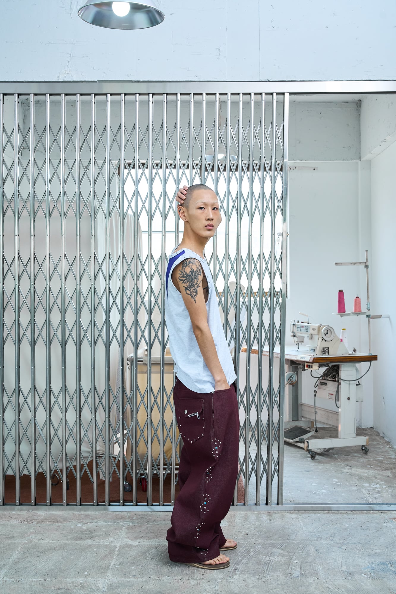 UL Denim Pants 06 Red