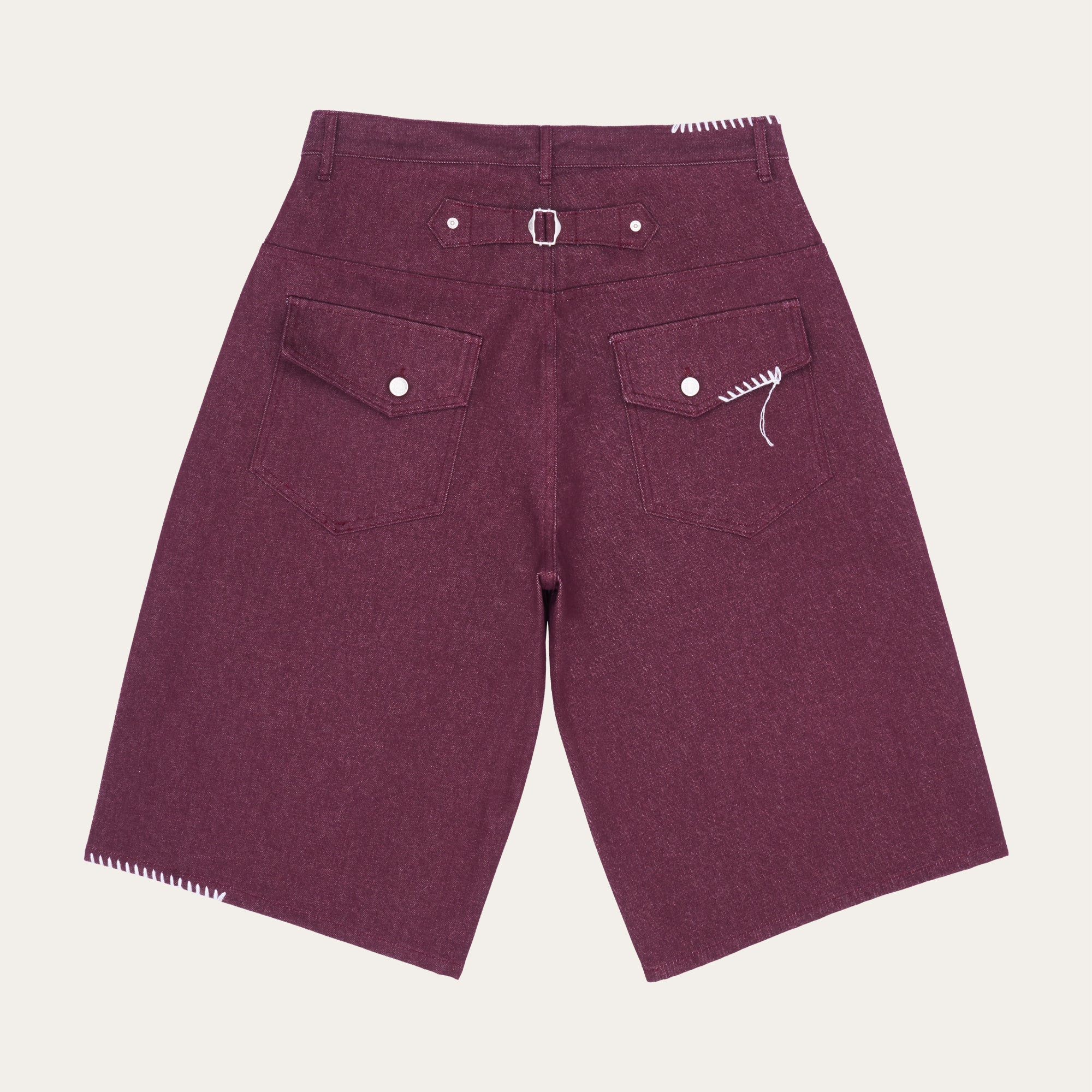 UL Denim Shorts 07 Red