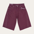 UL Denim Shorts 08 Red