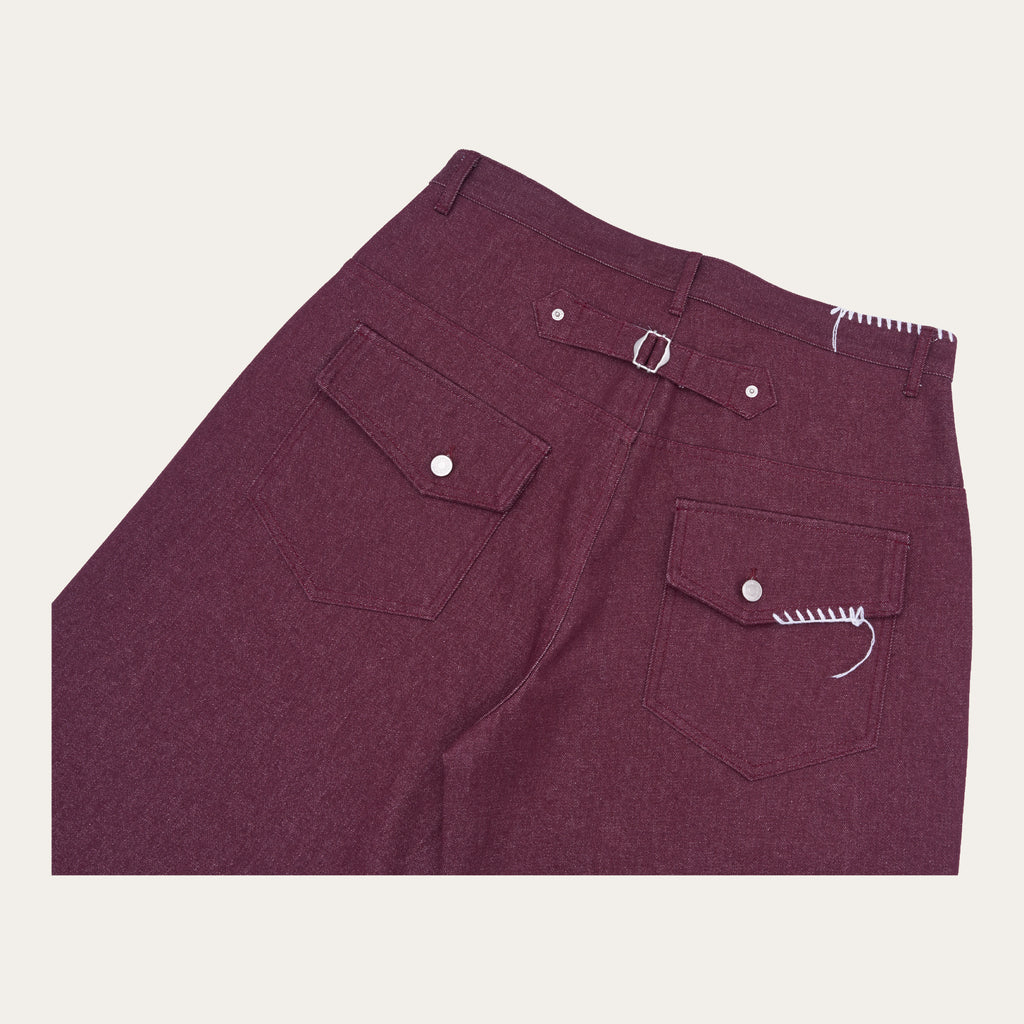 UL Denim Shorts 08 Red