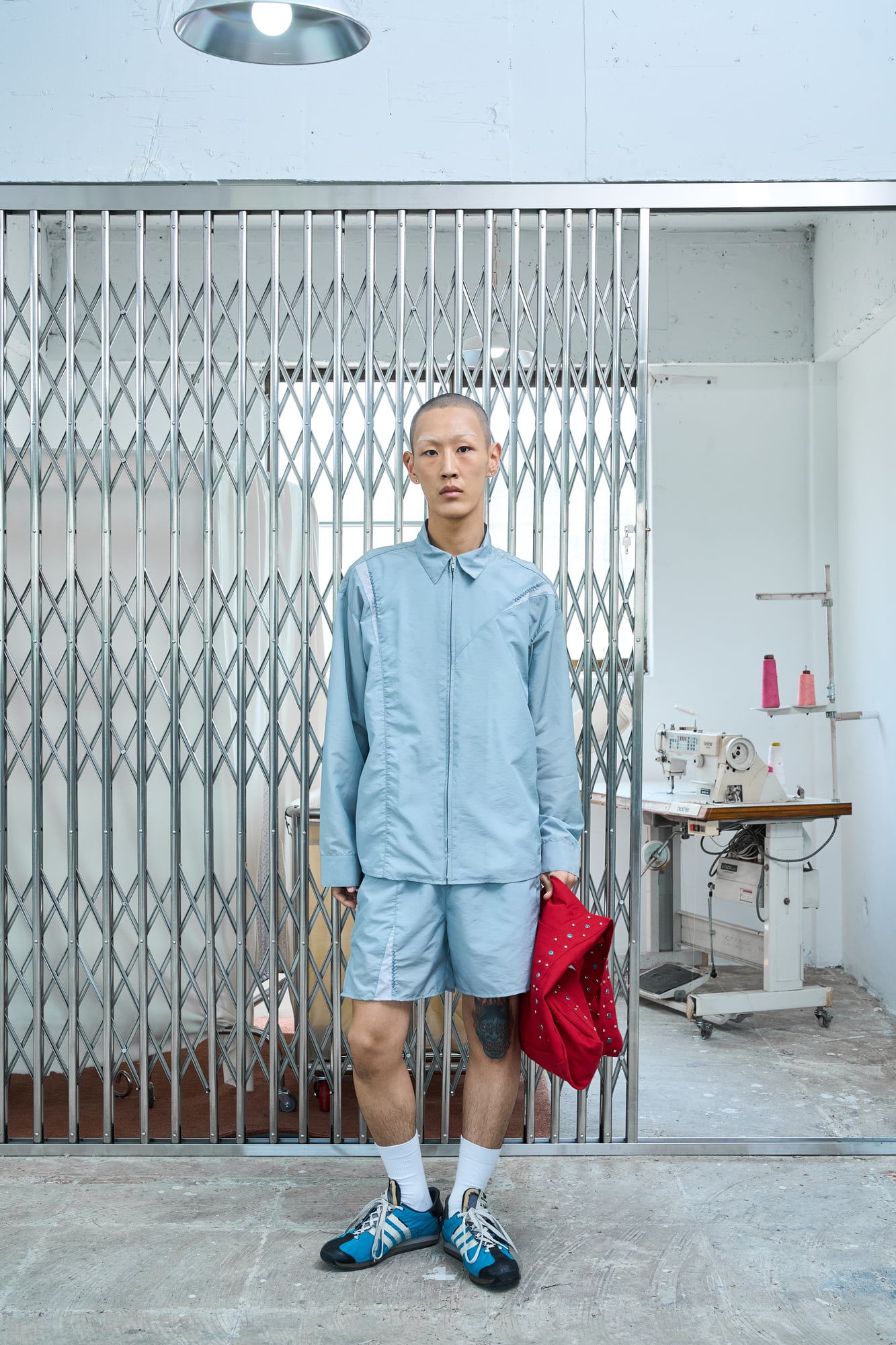 UL Nylon Shorts 09 Light Grey