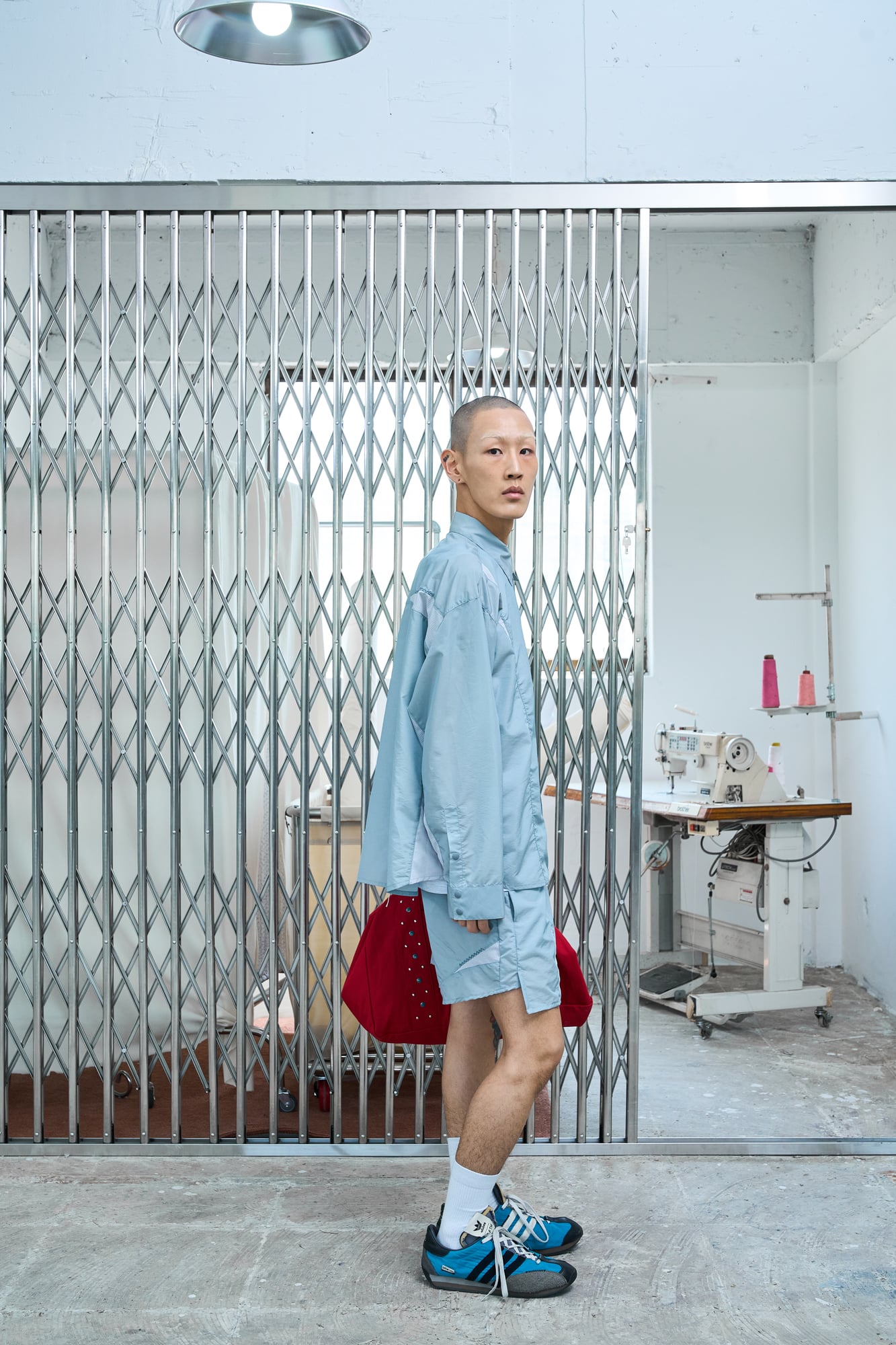 UL Nylon Shorts 09 Light Grey