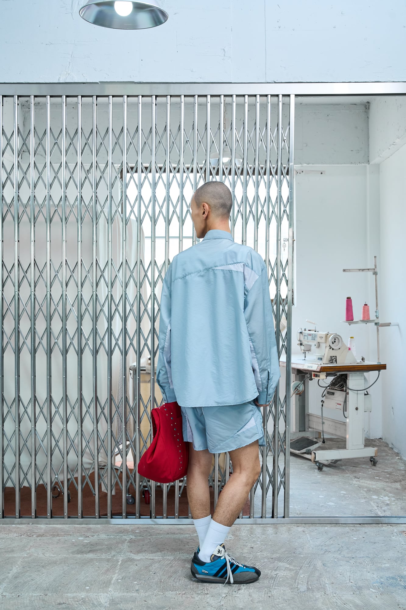 UL Nylon Shorts 09 Light Grey
