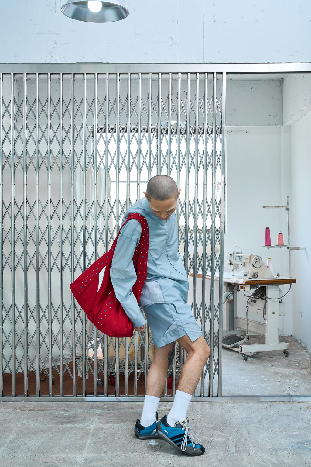 UL Nylon Shorts 09 Light Grey